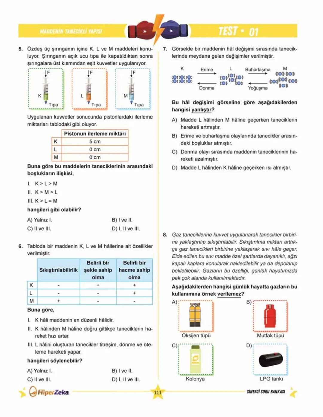 SINAVA HAZIRLIK
YENİ
NESİL
Burhan BOZTAŞ Süleyman ALTINTAŞ
OKULA YARDIMCI
Sinerji S
Fen Bilimleri
6.
Sınıf
Soru
Bankası
ORKod Alolli Tahta
Ç
