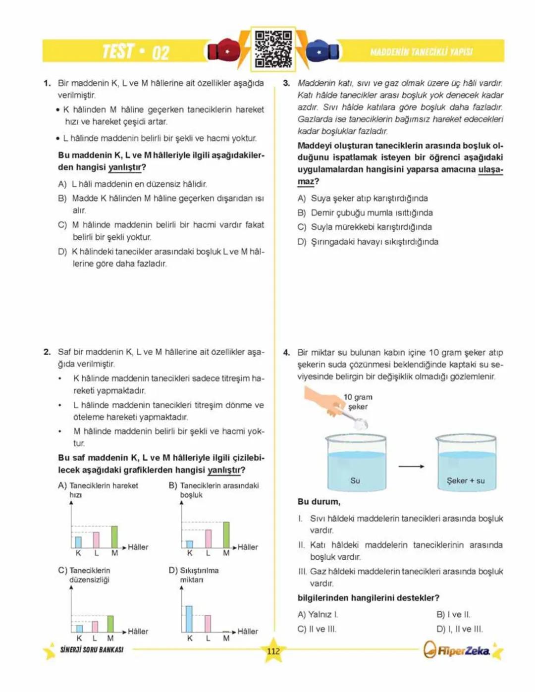 SINAVA HAZIRLIK
YENİ
NESİL
Burhan BOZTAŞ Süleyman ALTINTAŞ
OKULA YARDIMCI
Sinerji S
Fen Bilimleri
6.
Sınıf
Soru
Bankası
ORKod Alolli Tahta
Ç