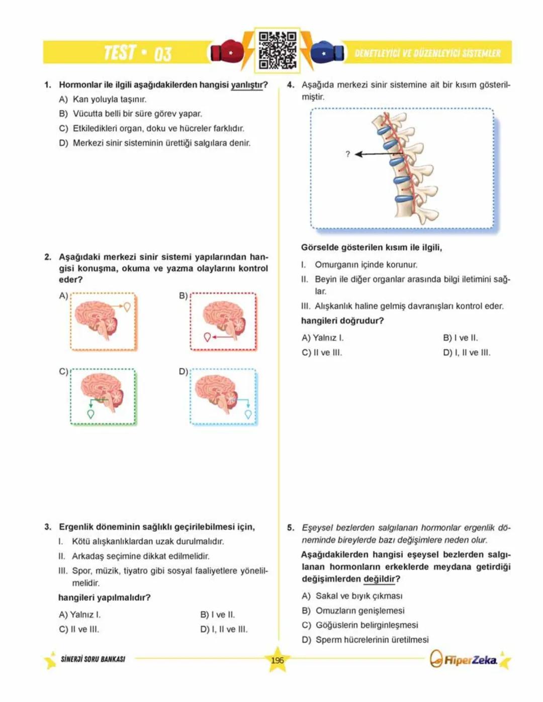 SINAVA HAZIRLIK
YENİ
NESİL
Burhan BOZTAŞ Süleyman ALTINTAŞ
OKULA YARDIMCI
Sinerji S
Fen Bilimleri
6.
Sınıf
Soru
Bankası
ORKod Alolli Tahta
Ç