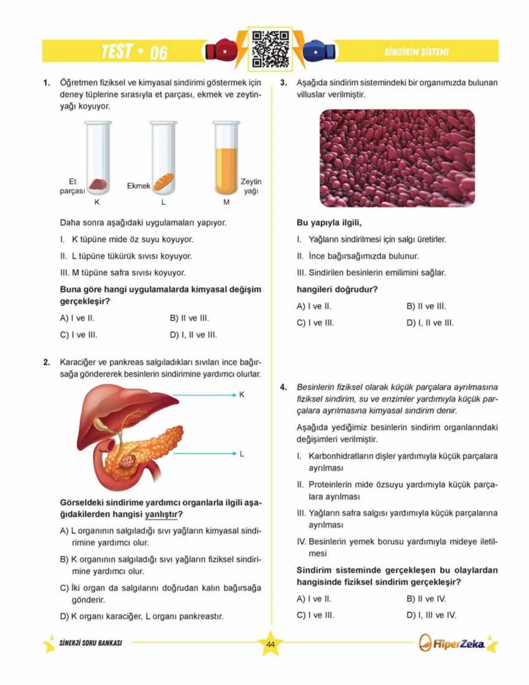 SINAVA HAZIRLIK
YENİ
NESİL
Burhan BOZTAŞ Süleyman ALTINTAŞ
OKULA YARDIMCI
Sinerji S
Fen Bilimleri
6.
Sınıf
Soru
Bankası
ORKod Alolli Tahta
Ç