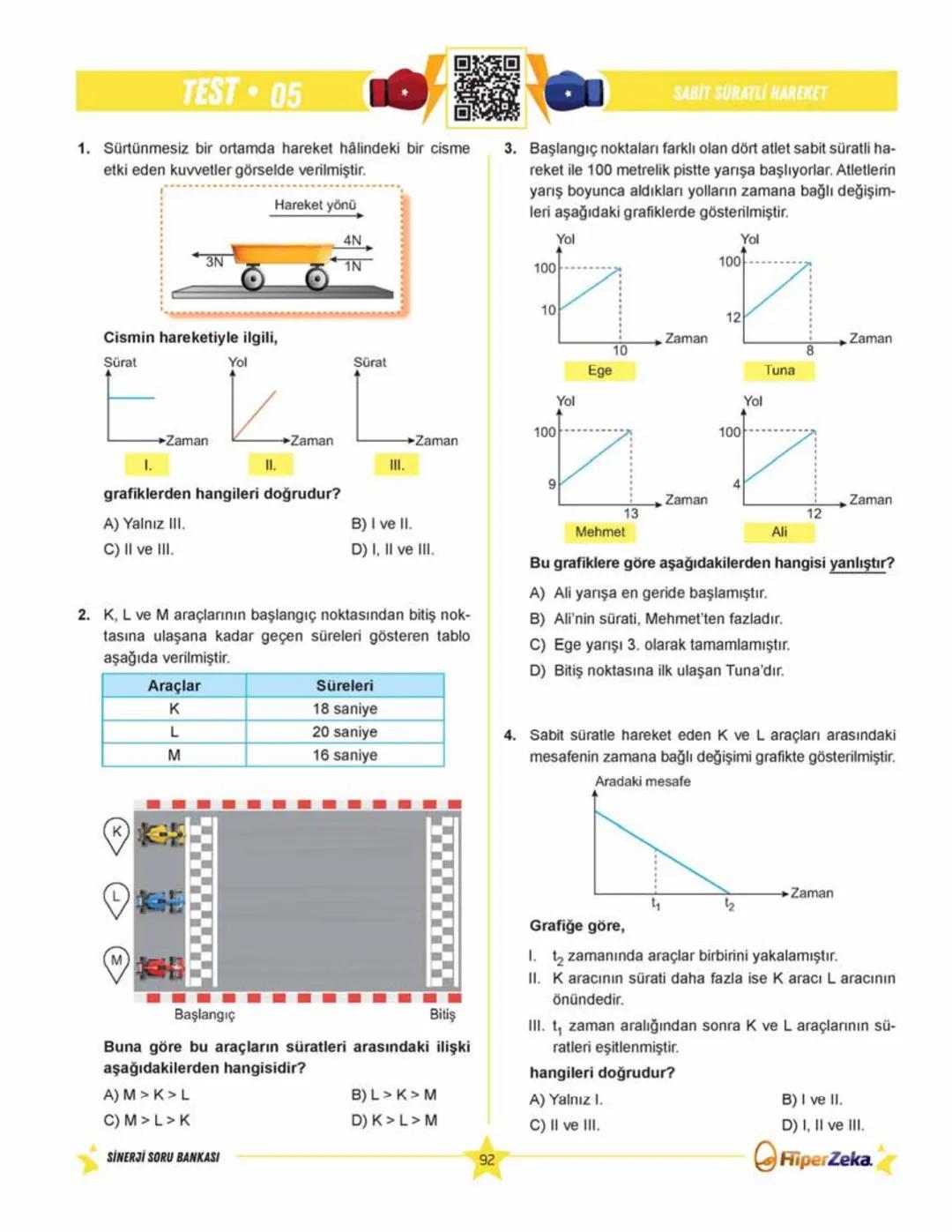 SINAVA HAZIRLIK
YENİ
NESİL
Burhan BOZTAŞ Süleyman ALTINTAŞ
OKULA YARDIMCI
Sinerji S
Fen Bilimleri
6.
Sınıf
Soru
Bankası
ORKod Alolli Tahta
Ç