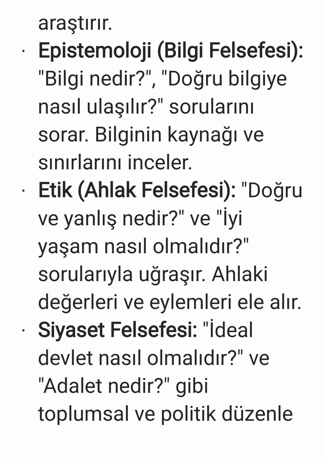 Felsefeye Hızlı Tekrar:
Öz Bilgiler ve İlk
Filozoflar
Felsefe, kelime anlamıyla
"bilgelik sevgisi" demektir
(Yunanca: philosophia). Temel
am