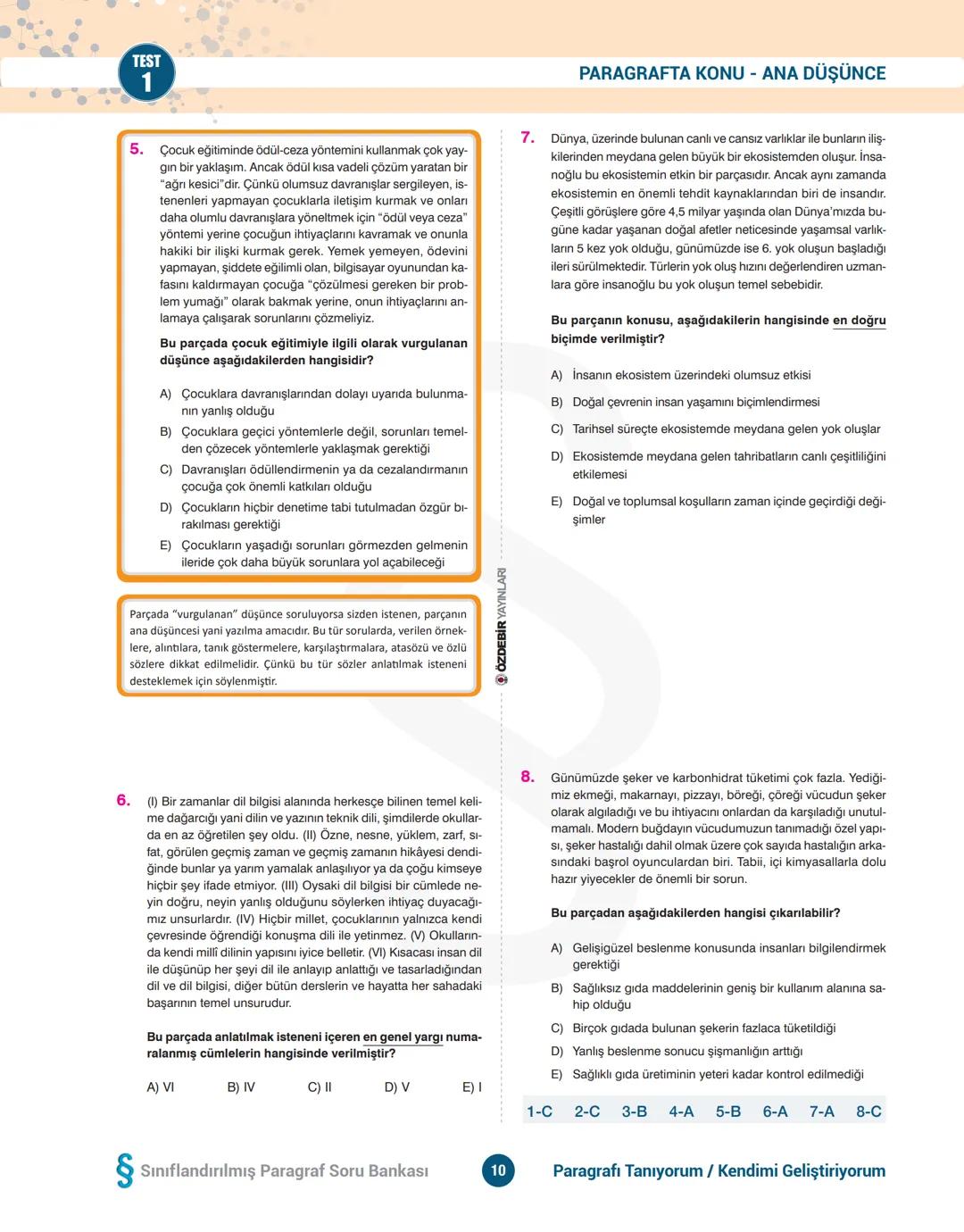 TYT
*Sınıflandırılmış*
PARAGRAF
Soru Bankası
Video Çözüm
Her hakkı saklı olup ÖZDEBİR YAYINLARI'na aittir.
Bu kitaptaki açıklamalar, örn