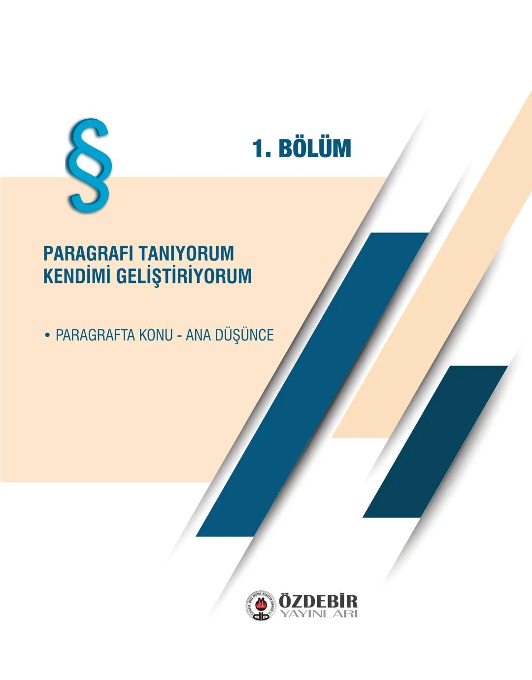 TYT
*Sınıflandırılmış*
PARAGRAF
Soru Bankası
Video Çözüm
Her hakkı saklı olup ÖZDEBİR YAYINLARI'na aittir.
Bu kitaptaki açıklamalar, örn