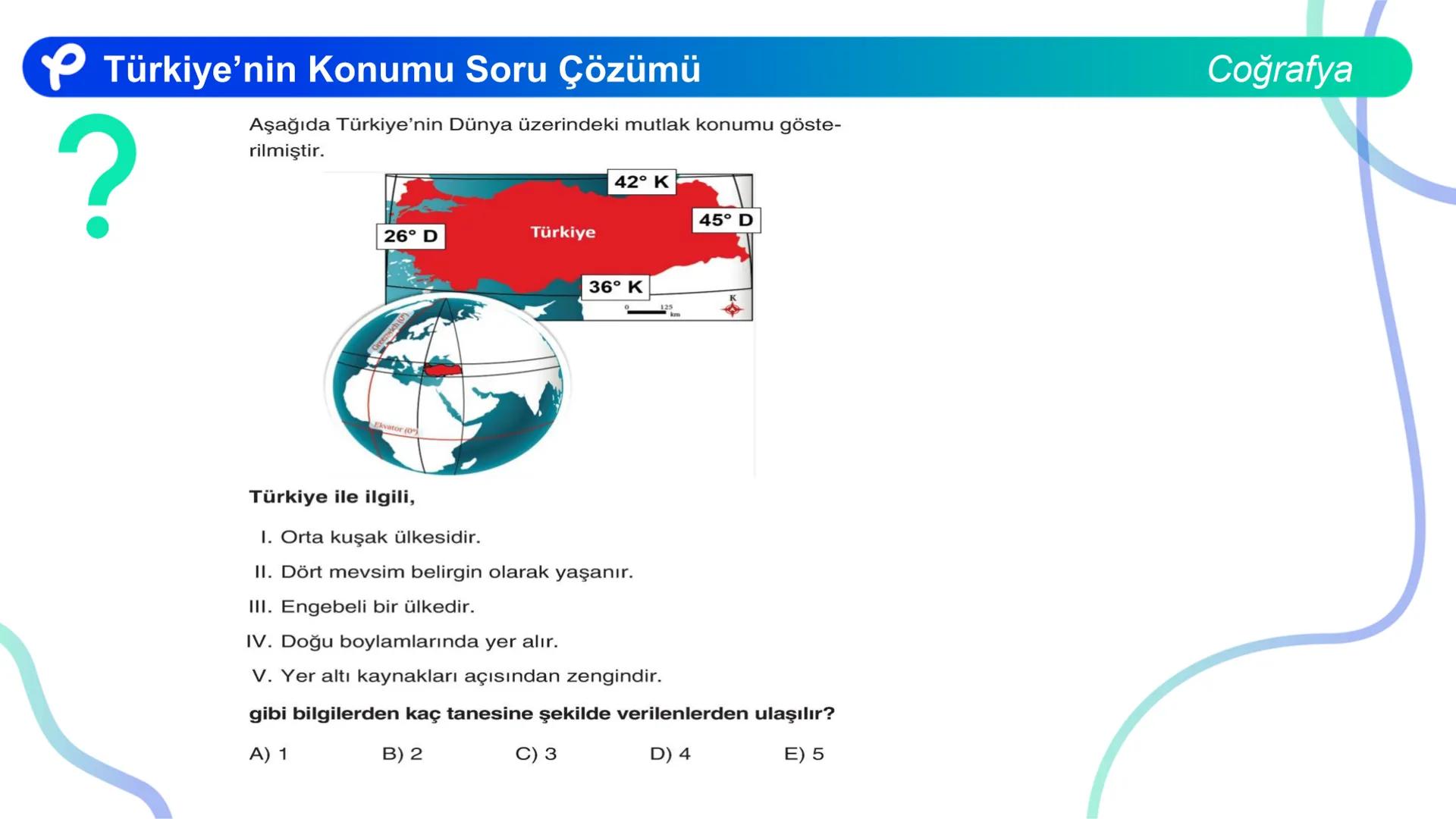 COĞRAFYA
TÜRKİYE'NİN COĞRAFİ
KONUMU ## TÜRKİYE'NİN ÖZEL (GÖRECELİ)
KONUMU VE SONUÇLARI Türkiye'nin Coğrafi Konumu
Başlangıç Merdiyeni
0°
2