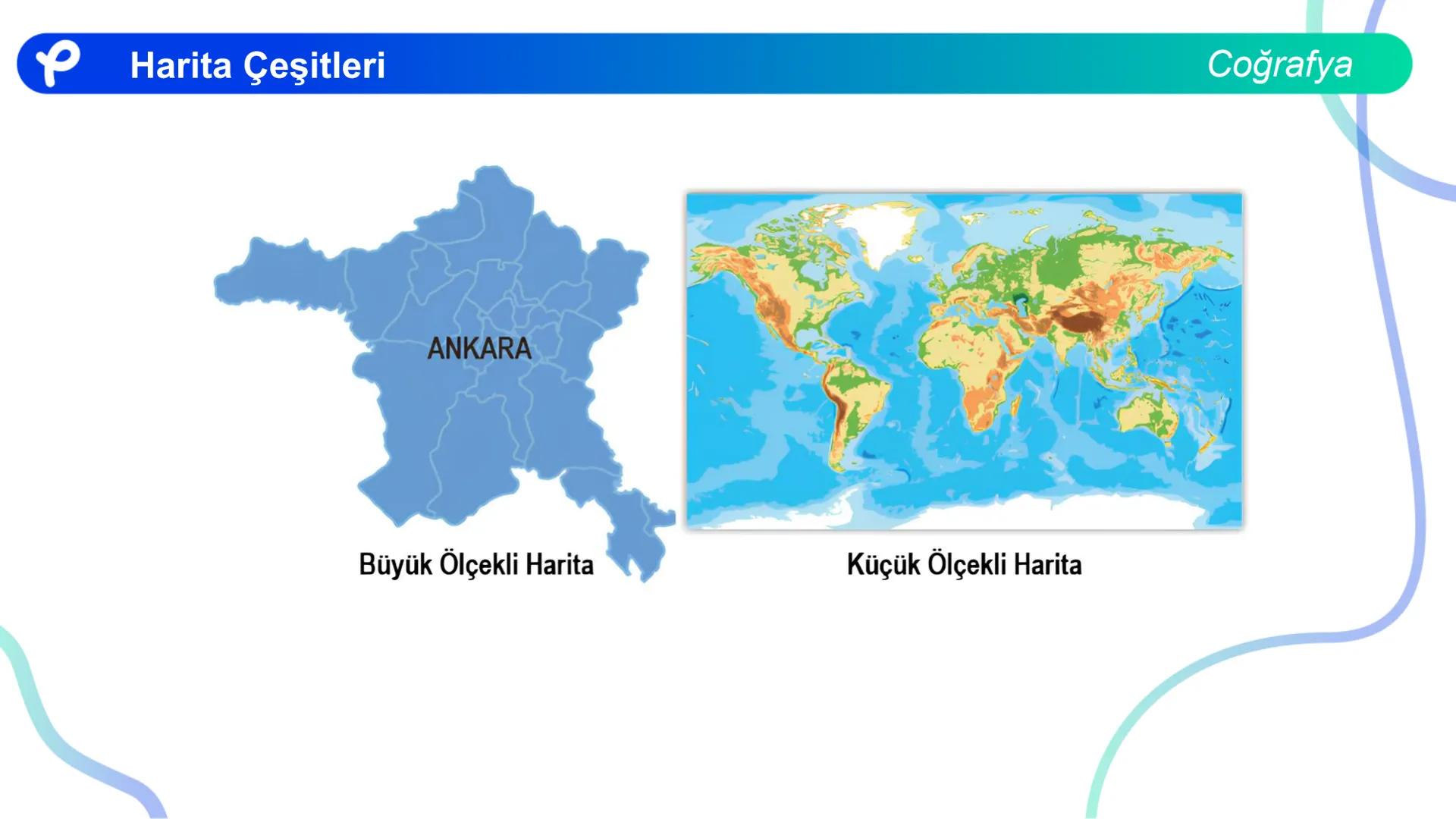 COĞRAFYA
HARİTA BİLGİSİ KARTOGRAFYA : HARİTA BİLİMİ ## Kartografya: Harita Bilimi
## HARİTA NEDİR?
- Dünya üzerindeki herhangi bir yerin
-