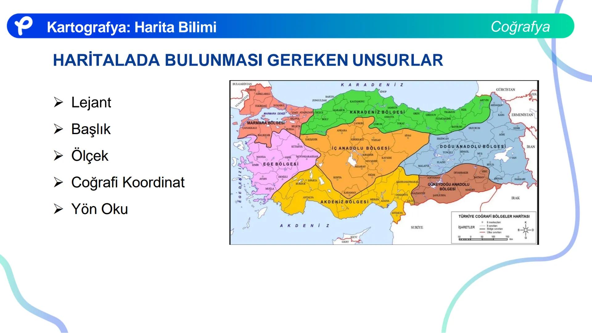 COĞRAFYA
HARİTA BİLGİSİ KARTOGRAFYA : HARİTA BİLİMİ ## Kartografya: Harita Bilimi
## HARİTA NEDİR?
- Dünya üzerindeki herhangi bir yerin
-