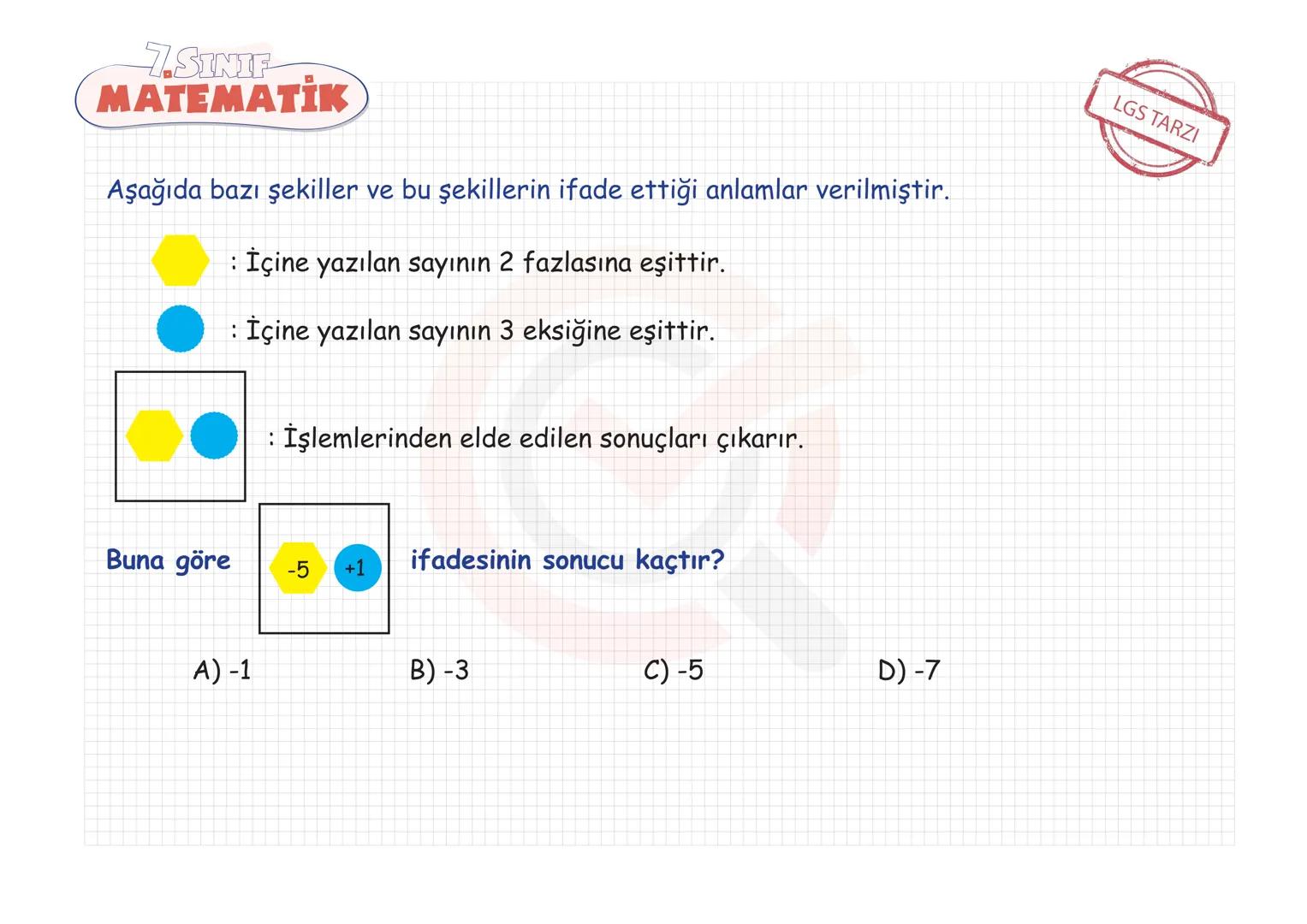 7.SINIF
MATEMATIK TAM SAYILAR
Tam Sayılarla Toplama-Çıkarma
Tam Sayılarla Çarpma-Bölme
Tam Sayılarda Üslü Nicelikler
Tam Sayı Problemleri 7.