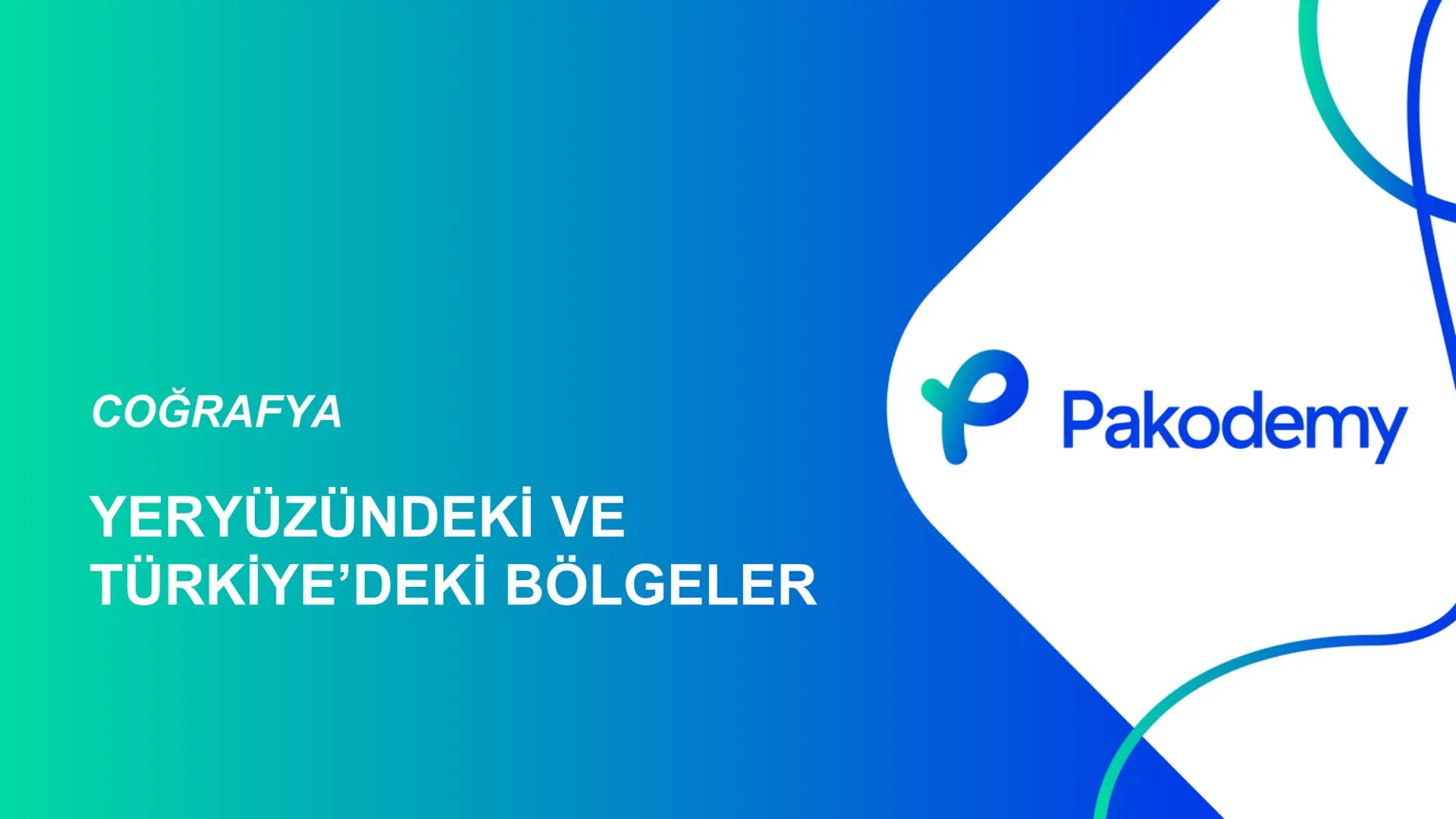 COĞRAFYA
YERYÜZÜNDEKİ VE
TÜRKIYE'DEKİ BÖLGELER ## Yeryüzündeki ve Türkiye'deki Bölgeler
Coğrafya
**Bölge;** Herhangi bir yerin tabii ve b