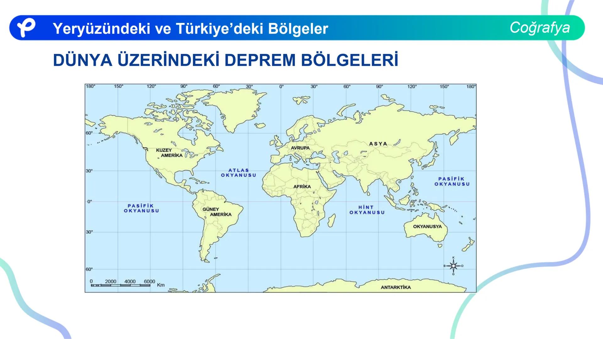 COĞRAFYA
YERYÜZÜNDEKİ VE
TÜRKIYE'DEKİ BÖLGELER ## Yeryüzündeki ve Türkiye'deki Bölgeler
Coğrafya
**Bölge;** Herhangi bir yerin tabii ve b