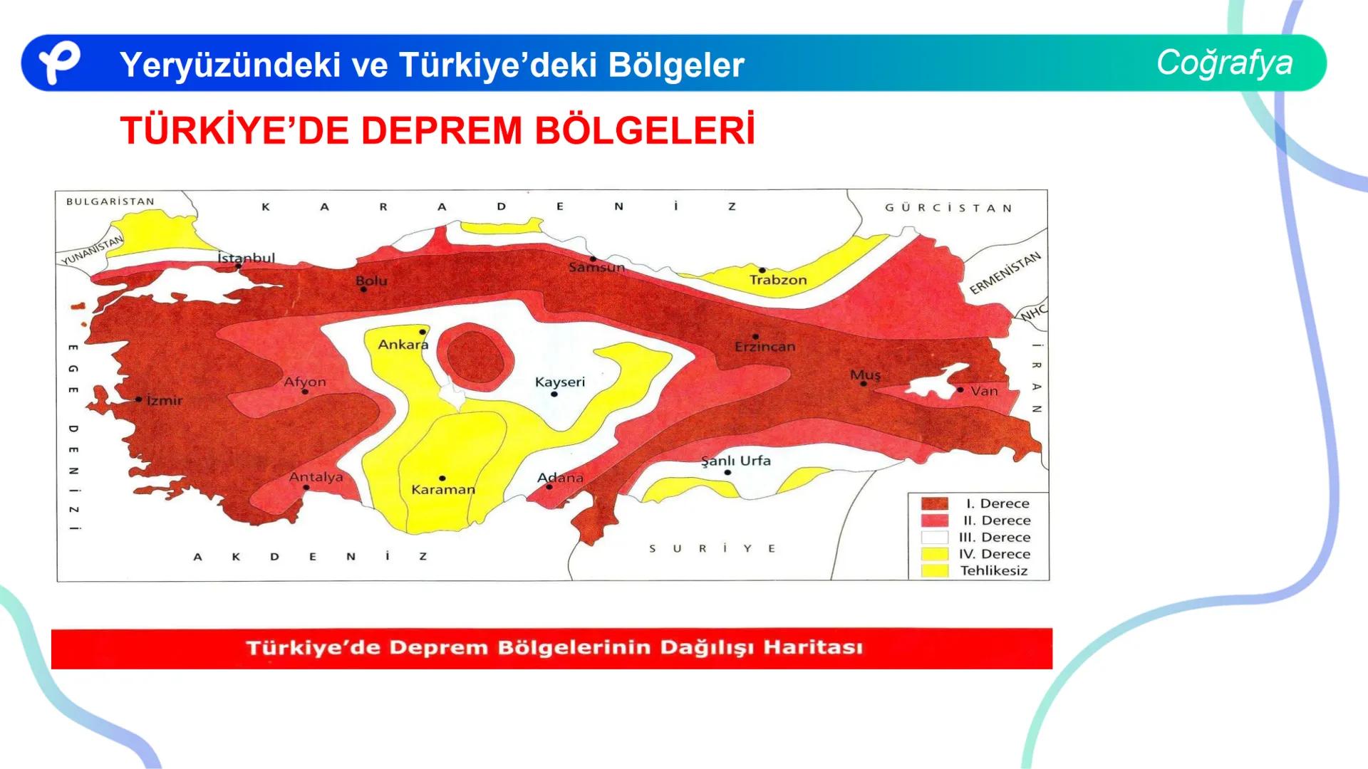COĞRAFYA
YERYÜZÜNDEKİ VE
TÜRKIYE'DEKİ BÖLGELER ## Yeryüzündeki ve Türkiye'deki Bölgeler
Coğrafya
**Bölge;** Herhangi bir yerin tabii ve b
