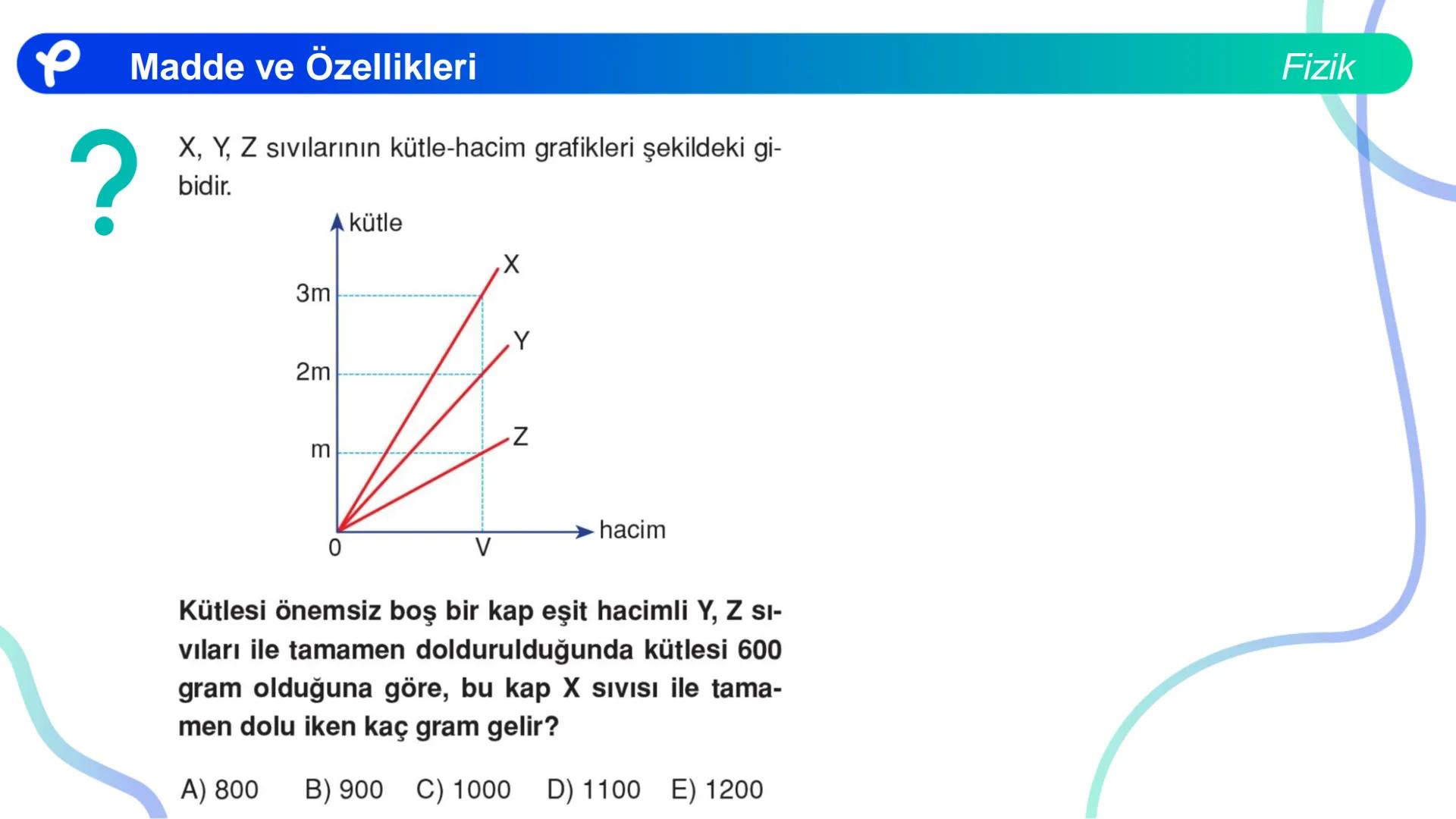 Fizik
MADDE VE ÖZELLİKLERİ ## Madde ve Özellikleri
**Madde:**
Kütlesi, hacmi ve eylemsizliği olan her şeye madde denir.
Fizik Madde ve Öze