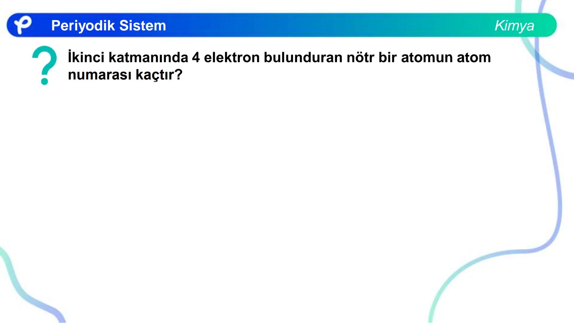 KİMYA
PERİYODİK SİSTEM ## PERİYODİK SİSTEM VE ÖZELLİKLERİ Periyodik Sistem
1
TIA
TA
2
H
IIA
2A
18
VINA
BA
13
14
15
16
17
IBA
IVA
VA
VIA
VILA