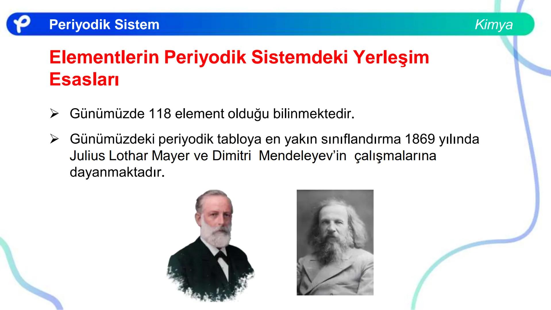 KİMYA
PERİYODİK SİSTEM ## PERİYODİK SİSTEM VE ÖZELLİKLERİ Periyodik Sistem
1
TIA
TA
2
H
IIA
2A
18
VINA
BA
13
14
15
16
17
IBA
IVA
VA
VIA
VILA