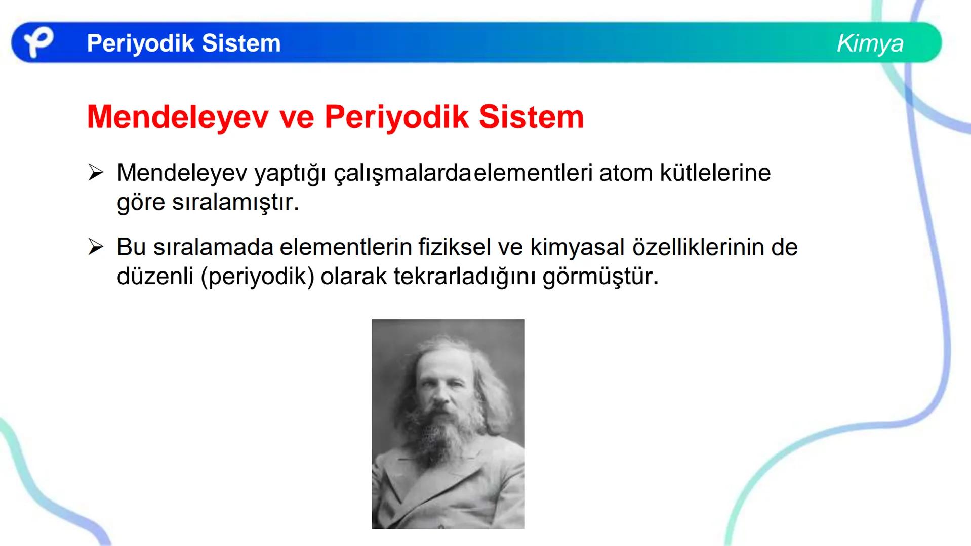 KİMYA
PERİYODİK SİSTEM ## PERİYODİK SİSTEM VE ÖZELLİKLERİ Periyodik Sistem
1
TIA
TA
2
H
IIA
2A
18
VINA
BA
13
14
15
16
17
IBA
IVA
VA
VIA
VILA
