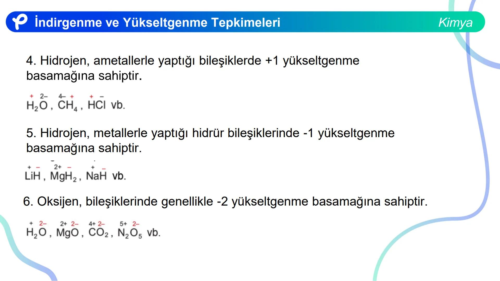 KİMYA
İNDİRGENME VE
YÜKSELTGENME TEPKİMELERİ # İndirgenme ve Yükseltgenme Tepkimeleri
Bir atom ya da iyonun e- almasıyla gerçekleşen olaya