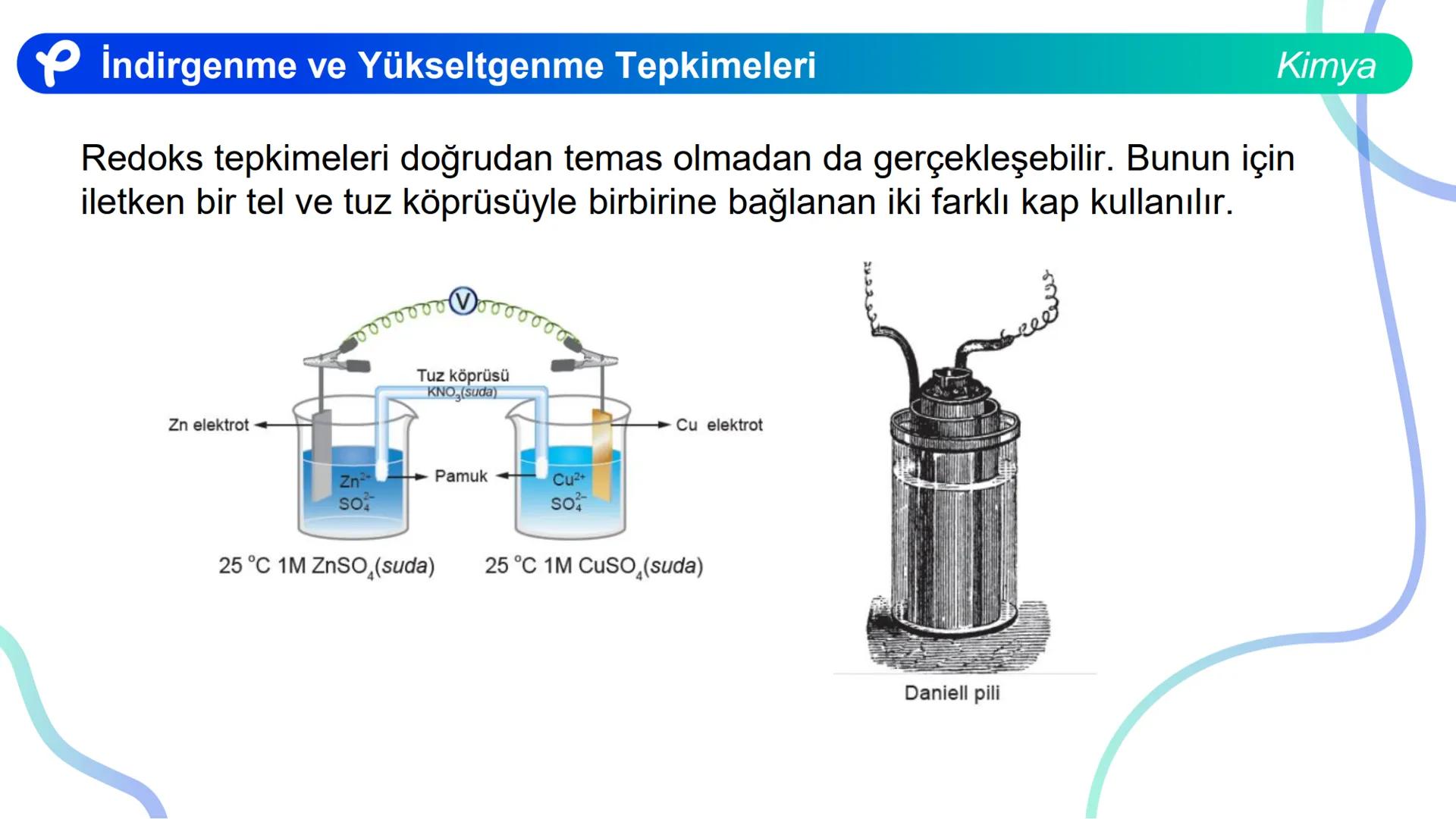 KİMYA
İNDİRGENME VE
YÜKSELTGENME TEPKİMELERİ # İndirgenme ve Yükseltgenme Tepkimeleri
Bir atom ya da iyonun e- almasıyla gerçekleşen olaya