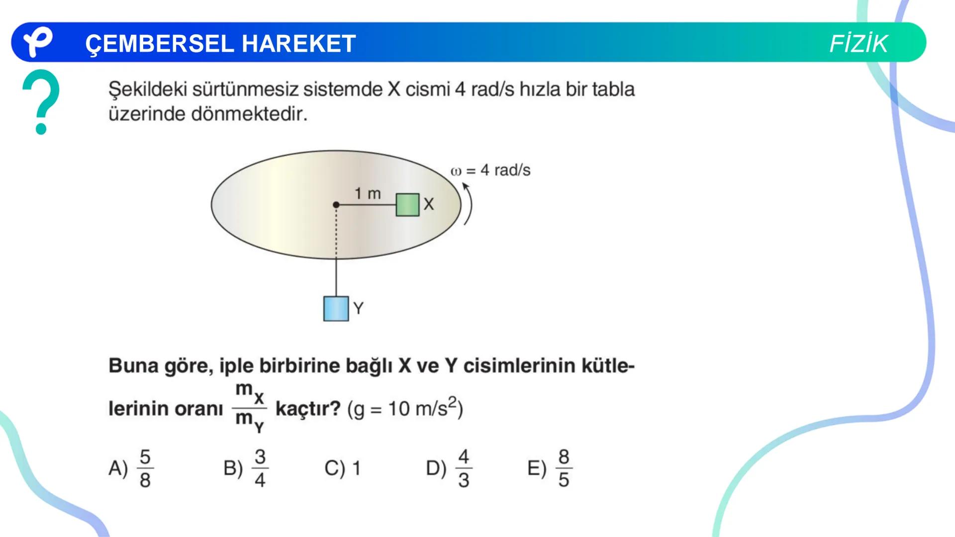 Fizik
ÇEMBERSEL HAREKET ## PÇEMBERSEL HAREKET
## 1. Düzgün Çembersel Hareket
Bir cismin bir eksen etrafında izlediği çembersel yörüngeli
h