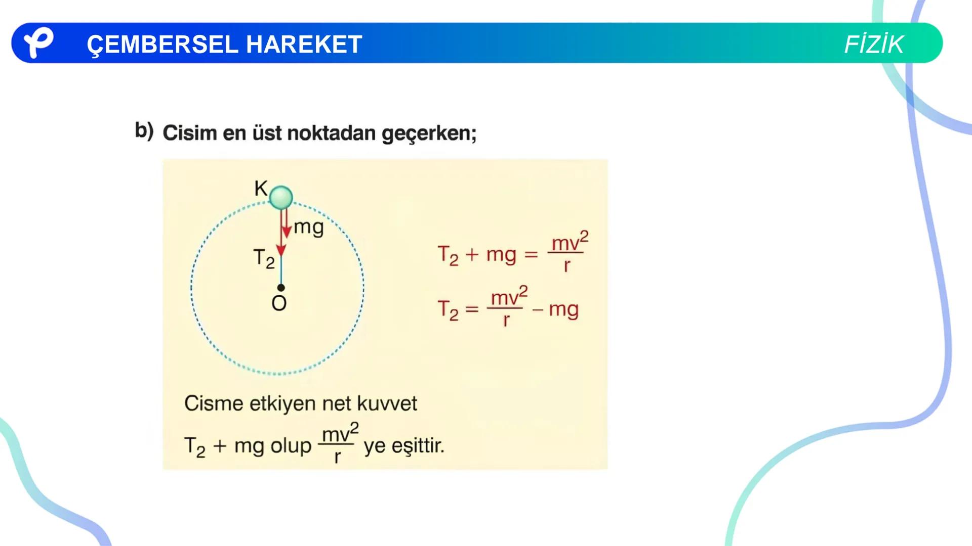 Fizik
ÇEMBERSEL HAREKET ## PÇEMBERSEL HAREKET
## 1. Düzgün Çembersel Hareket
Bir cismin bir eksen etrafında izlediği çembersel yörüngeli
h