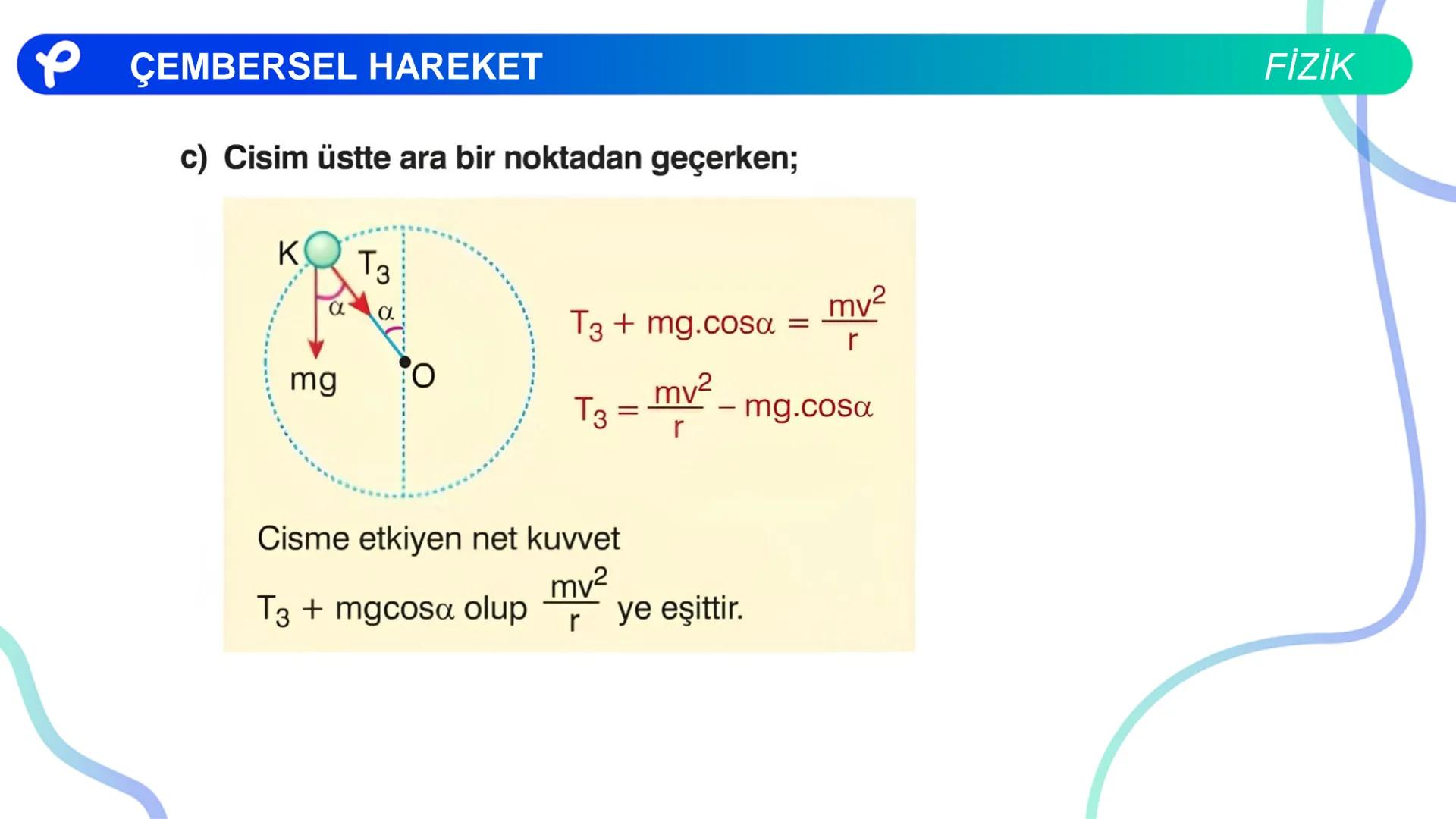 Fizik
ÇEMBERSEL HAREKET ## PÇEMBERSEL HAREKET
## 1. Düzgün Çembersel Hareket
Bir cismin bir eksen etrafında izlediği çembersel yörüngeli
h