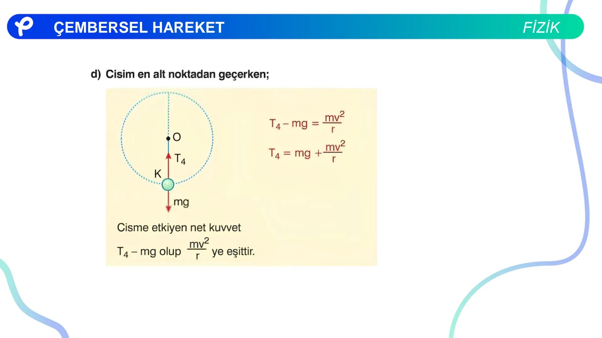 Fizik
ÇEMBERSEL HAREKET ## PÇEMBERSEL HAREKET
## 1. Düzgün Çembersel Hareket
Bir cismin bir eksen etrafında izlediği çembersel yörüngeli
h