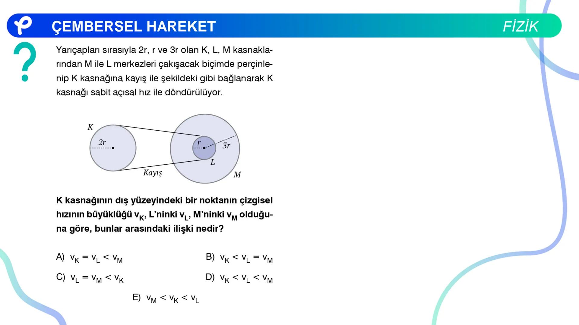 Fizik
ÇEMBERSEL HAREKET ## PÇEMBERSEL HAREKET
## 1. Düzgün Çembersel Hareket
Bir cismin bir eksen etrafında izlediği çembersel yörüngeli
h