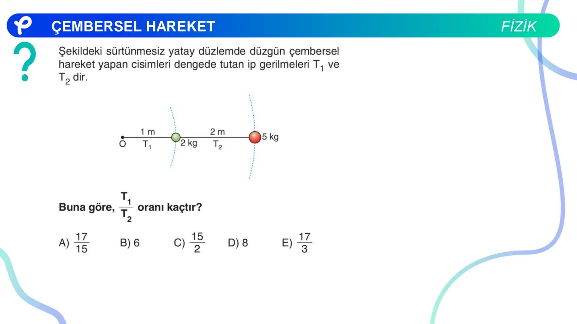 Fizik
ÇEMBERSEL HAREKET ## PÇEMBERSEL HAREKET
## 1. Düzgün Çembersel Hareket
Bir cismin bir eksen etrafında izlediği çembersel yörüngeli
h