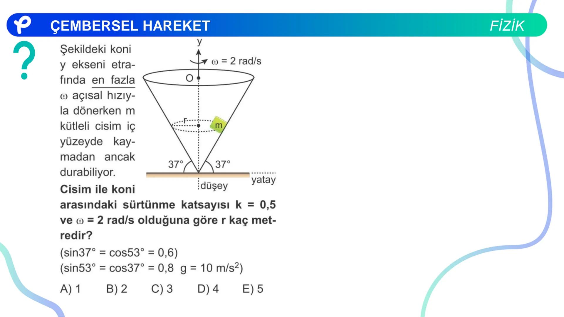 Fizik
ÇEMBERSEL HAREKET ## PÇEMBERSEL HAREKET
## 1. Düzgün Çembersel Hareket
Bir cismin bir eksen etrafında izlediği çembersel yörüngeli
h