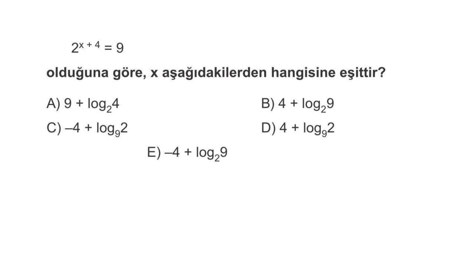 LOGARİTMA Logaritma konusuna çalışmaya başlamadan önce TYT – Üslü
Sayılar konusunu tekrar etmenizde fayda var. # ÜSTEL FONKSİYONUN
# ÖZELLİK