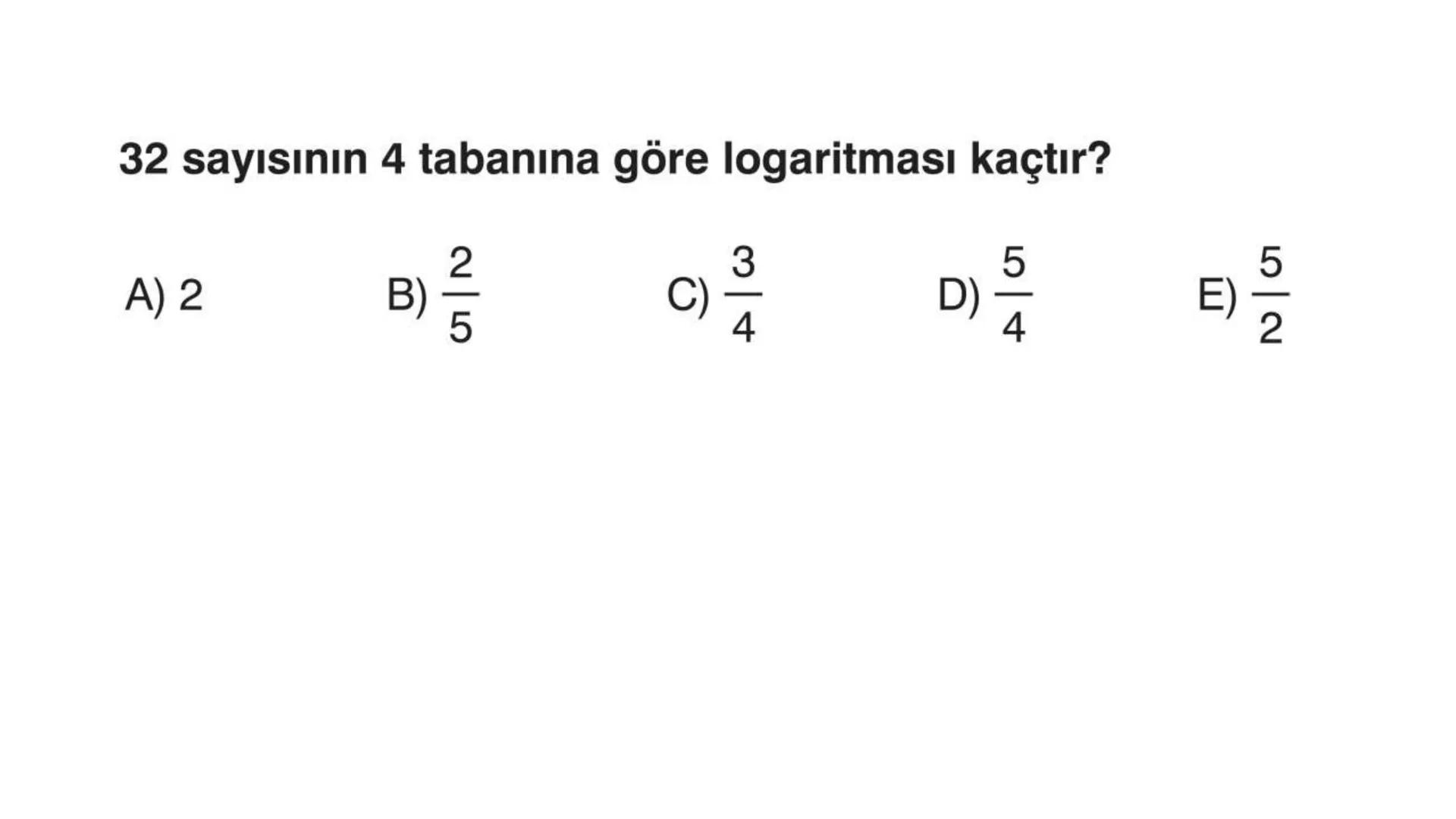 LOGARİTMA Logaritma konusuna çalışmaya başlamadan önce TYT – Üslü
Sayılar konusunu tekrar etmenizde fayda var. # ÜSTEL FONKSİYONUN
# ÖZELLİK