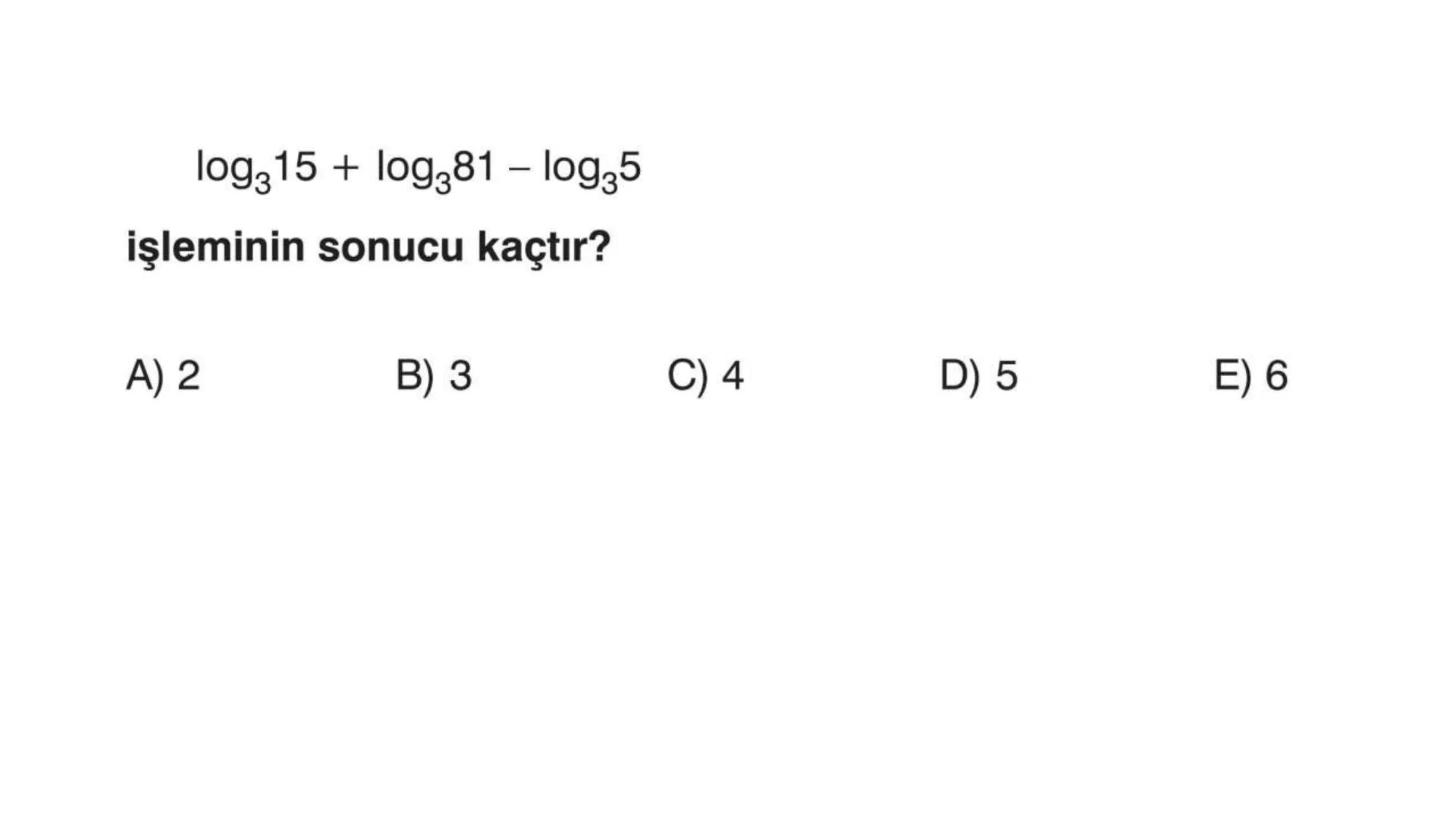 LOGARİTMA Logaritma konusuna çalışmaya başlamadan önce TYT – Üslü
Sayılar konusunu tekrar etmenizde fayda var. # ÜSTEL FONKSİYONUN
# ÖZELLİK