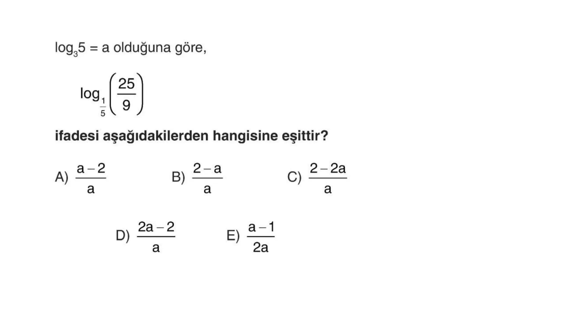 LOGARİTMA Logaritma konusuna çalışmaya başlamadan önce TYT – Üslü
Sayılar konusunu tekrar etmenizde fayda var. # ÜSTEL FONKSİYONUN
# ÖZELLİK