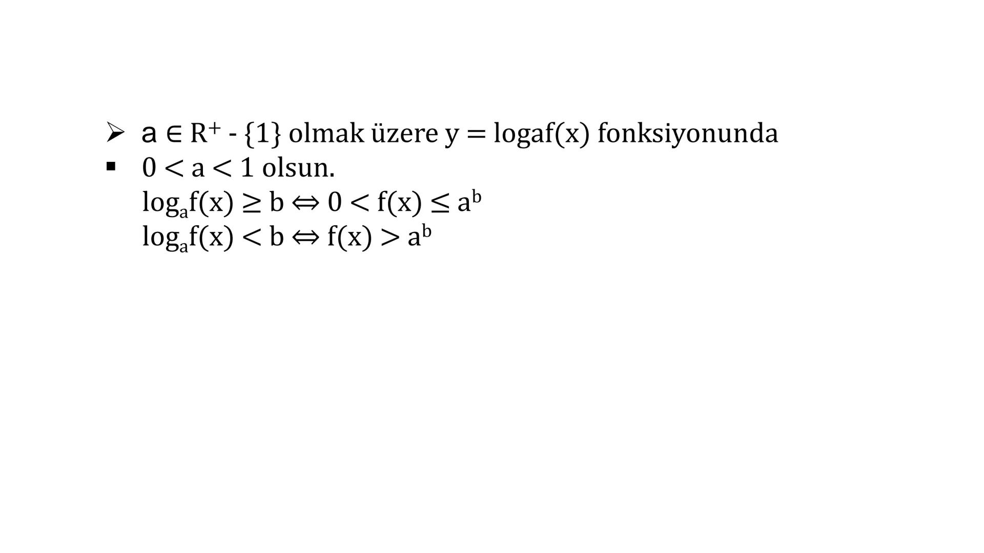LOGARİTMA Logaritma konusuna çalışmaya başlamadan önce TYT – Üslü
Sayılar konusunu tekrar etmenizde fayda var. # ÜSTEL FONKSİYONUN
# ÖZELLİK