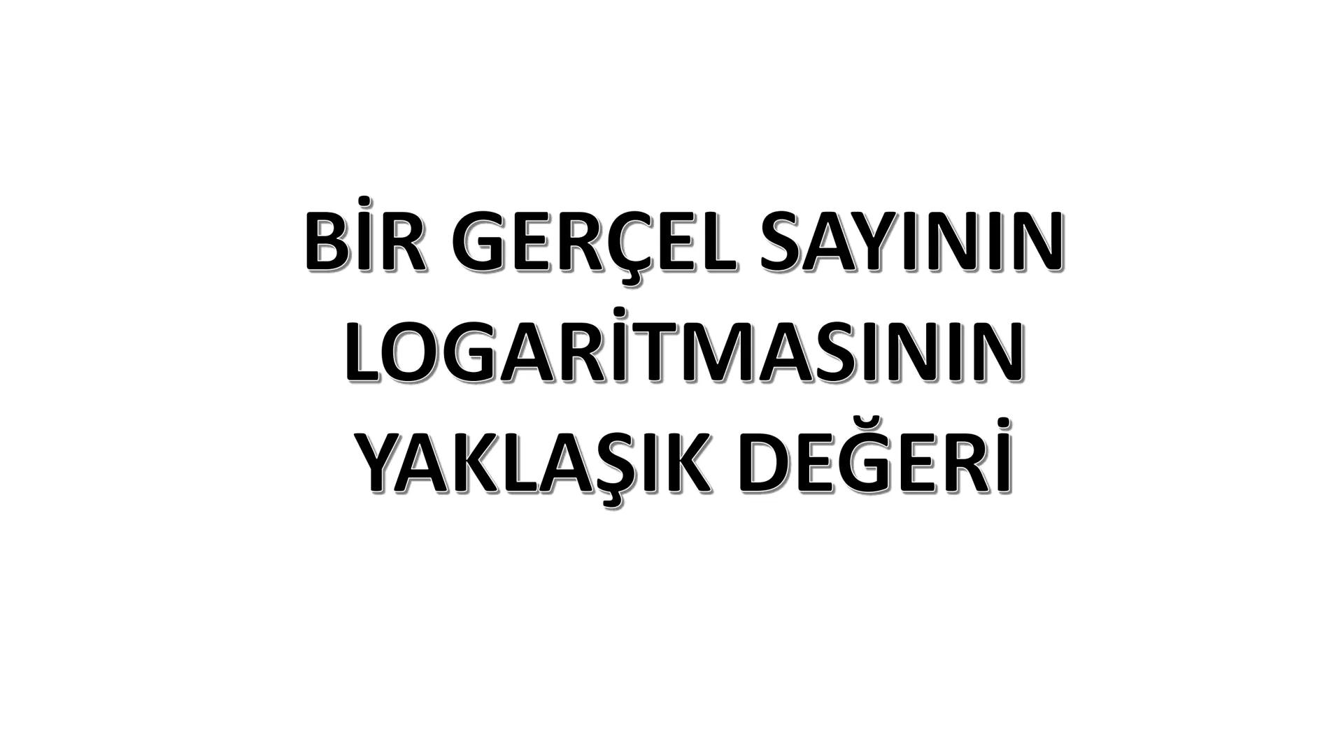 LOGARİTMA Logaritma konusuna çalışmaya başlamadan önce TYT – Üslü
Sayılar konusunu tekrar etmenizde fayda var. # ÜSTEL FONKSİYONUN
# ÖZELLİK