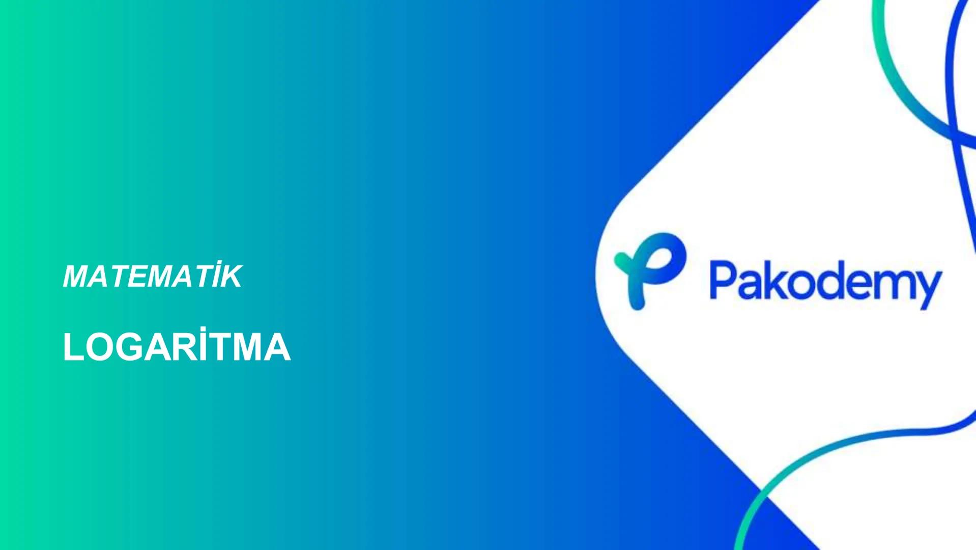 MATEMATİK
LOGARİTMA Logaritma
a > 1 olduğunda y = a<sup>x</sup> üstel fonksiyonu
bire bir örten olan artan bir fonksiyondur.
0 < a < 1 olduğ
