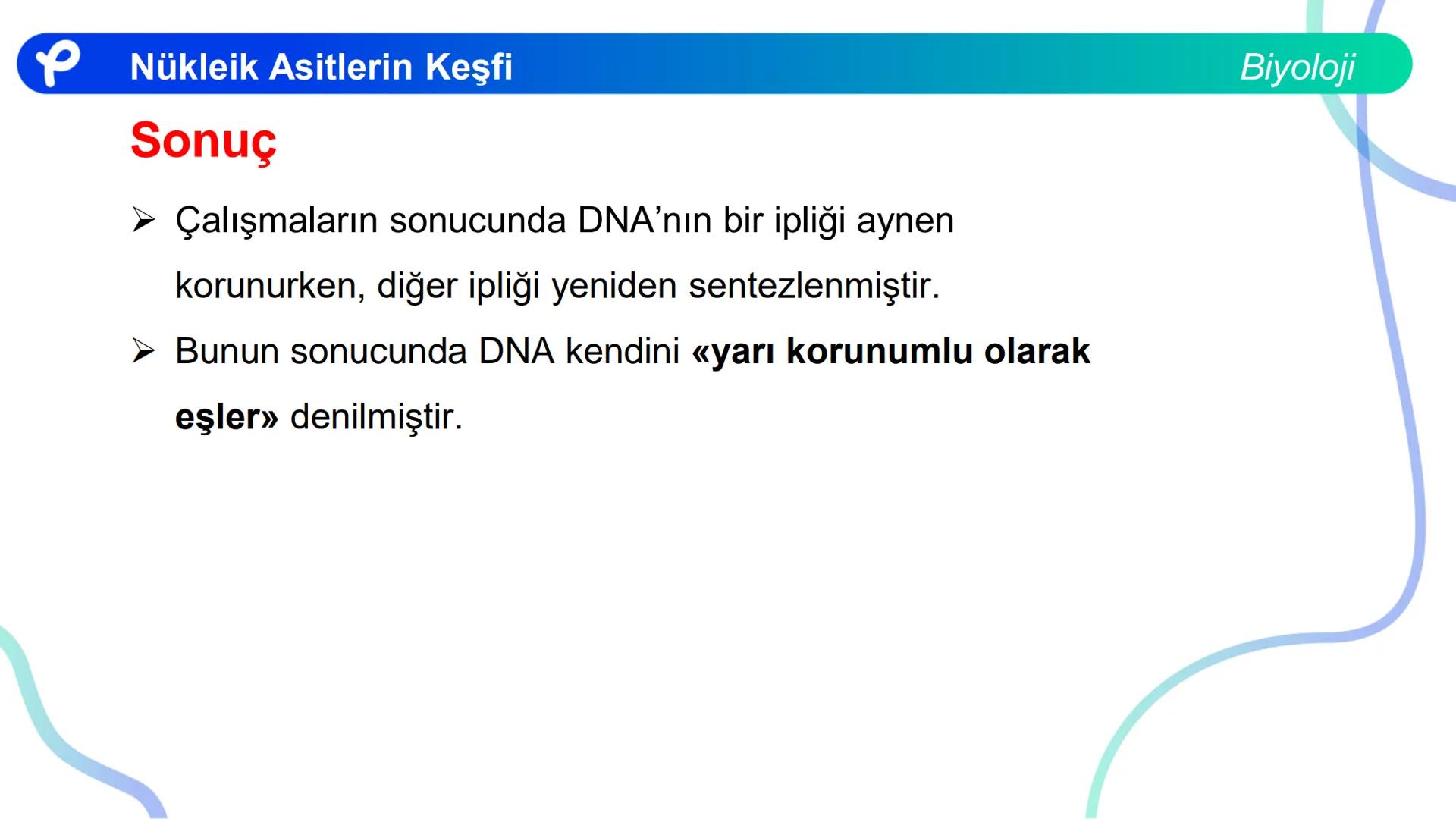 ## Biyoloji
## NÜKLEİK ASİTLERİN KEŞFİ # Nükleik Asitlerin Keşfi
Biyoloji
- İlk defa T. Friedrick Miescher 1869'da irin ve som balığı çek