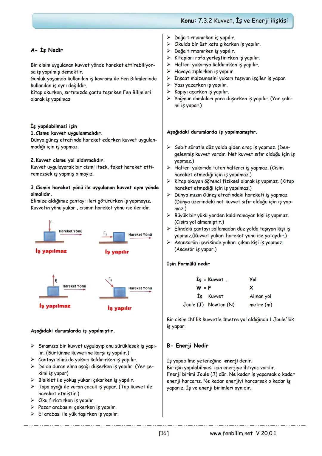 ## 7.Sınıf Fen Bilimleri Ders Notları
Barış ZEREN
Fen Bilimleri Öğretmeni
www.fenbilim.net V 20.0.1 1.Ünite: Güneş Sistemi ve Ötesi
Konu: