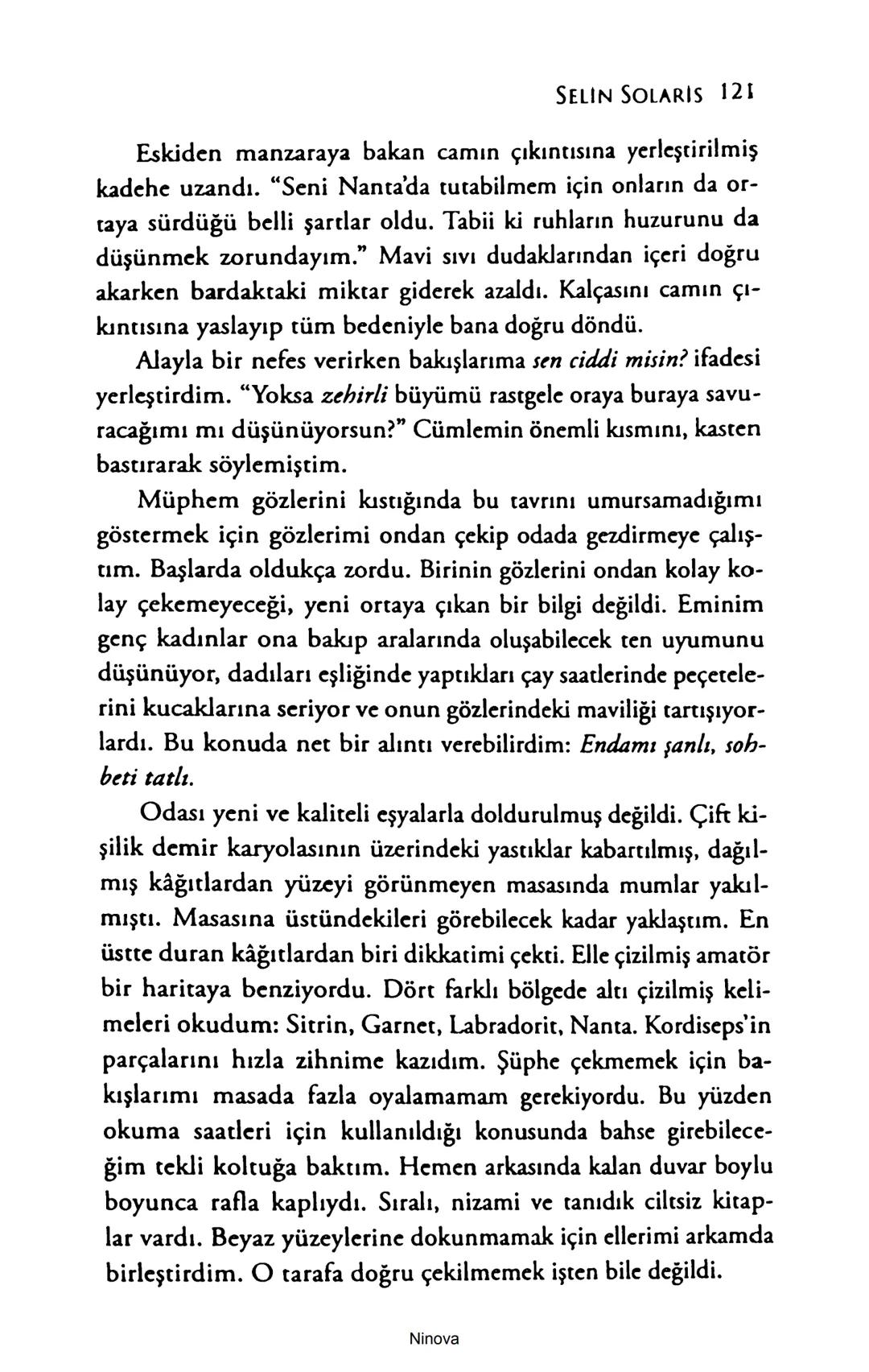 SELİN SOLARİS
# FANTOM
## ETKİSİ
DOĞA DÖNÜYOR
3. BASKI Piyanonun, ruhu dansa iteleyen notaları bir ipe sıralanmış gibi havaya
karıştı. Si