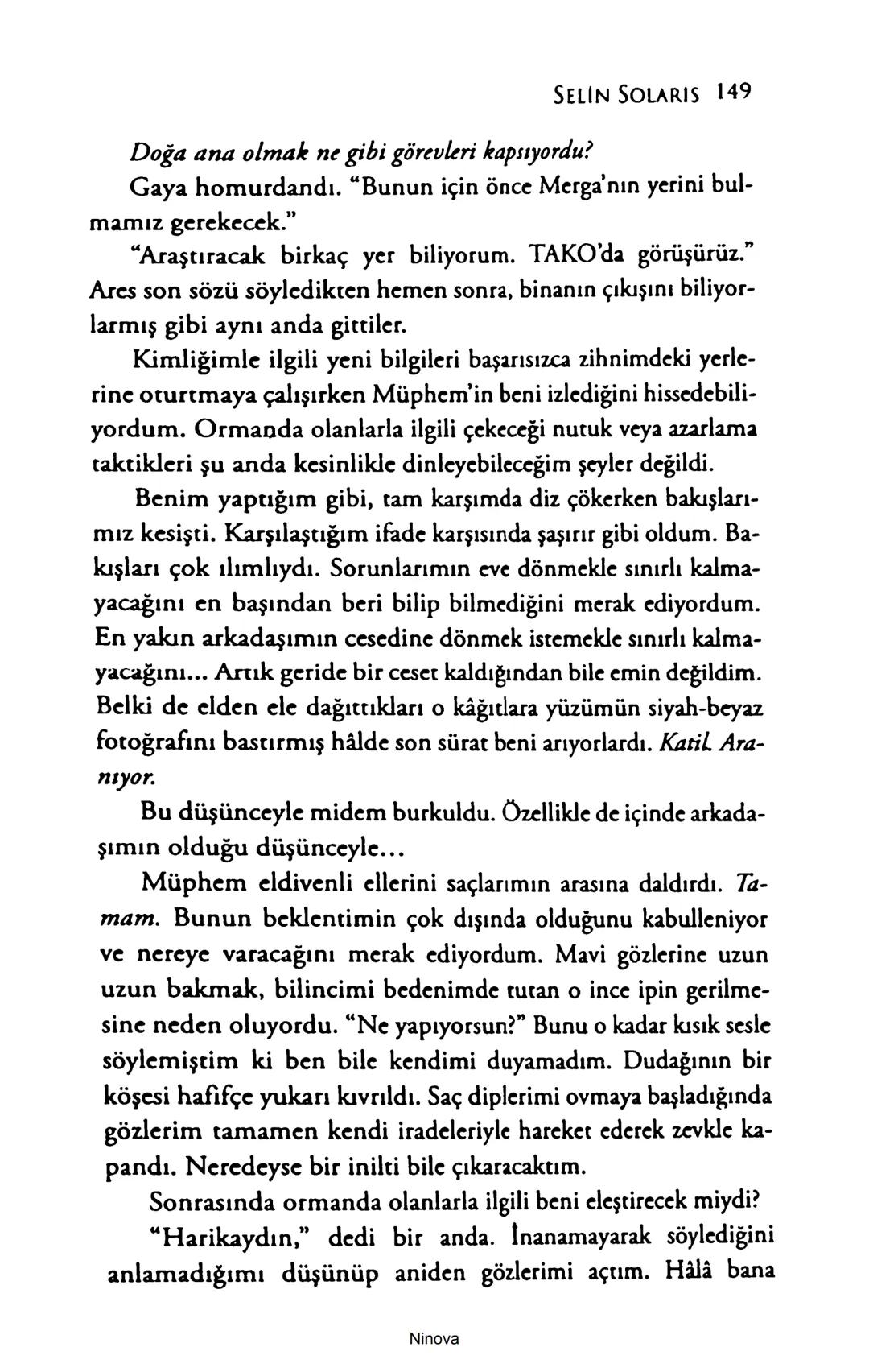 SELİN SOLARİS
# FANTOM
## ETKİSİ
DOĞA DÖNÜYOR
3. BASKI Piyanonun, ruhu dansa iteleyen notaları bir ipe sıralanmış gibi havaya
karıştı. Si