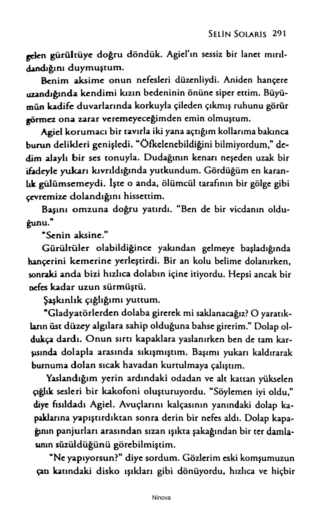 SELİN SOLARİS
# FANTOM
## ETKİSİ
DOĞA DÖNÜYOR
3. BASKI Piyanonun, ruhu dansa iteleyen notaları bir ipe sıralanmış gibi havaya
karıştı. Si