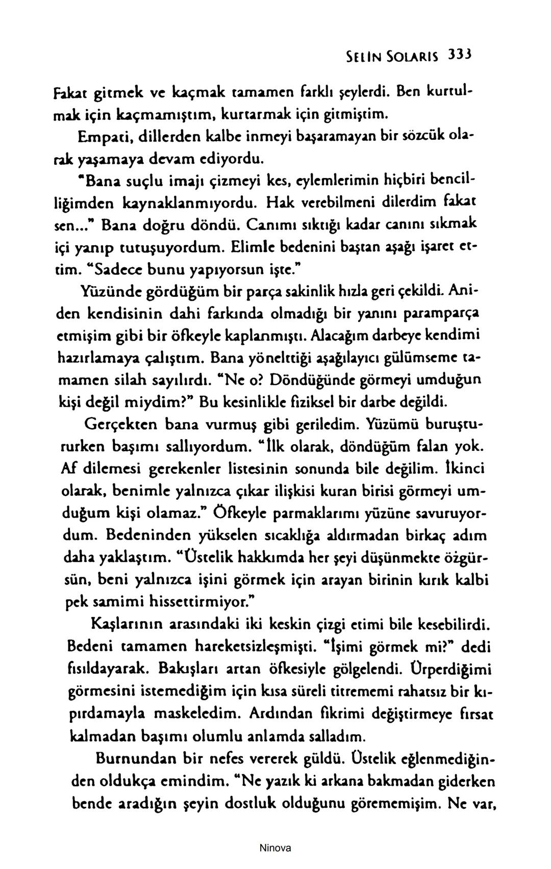 SELİN SOLARİS
# FANTOM
## ETKİSİ
DOĞA DÖNÜYOR
3. BASKI Piyanonun, ruhu dansa iteleyen notaları bir ipe sıralanmış gibi havaya
karıştı. Si