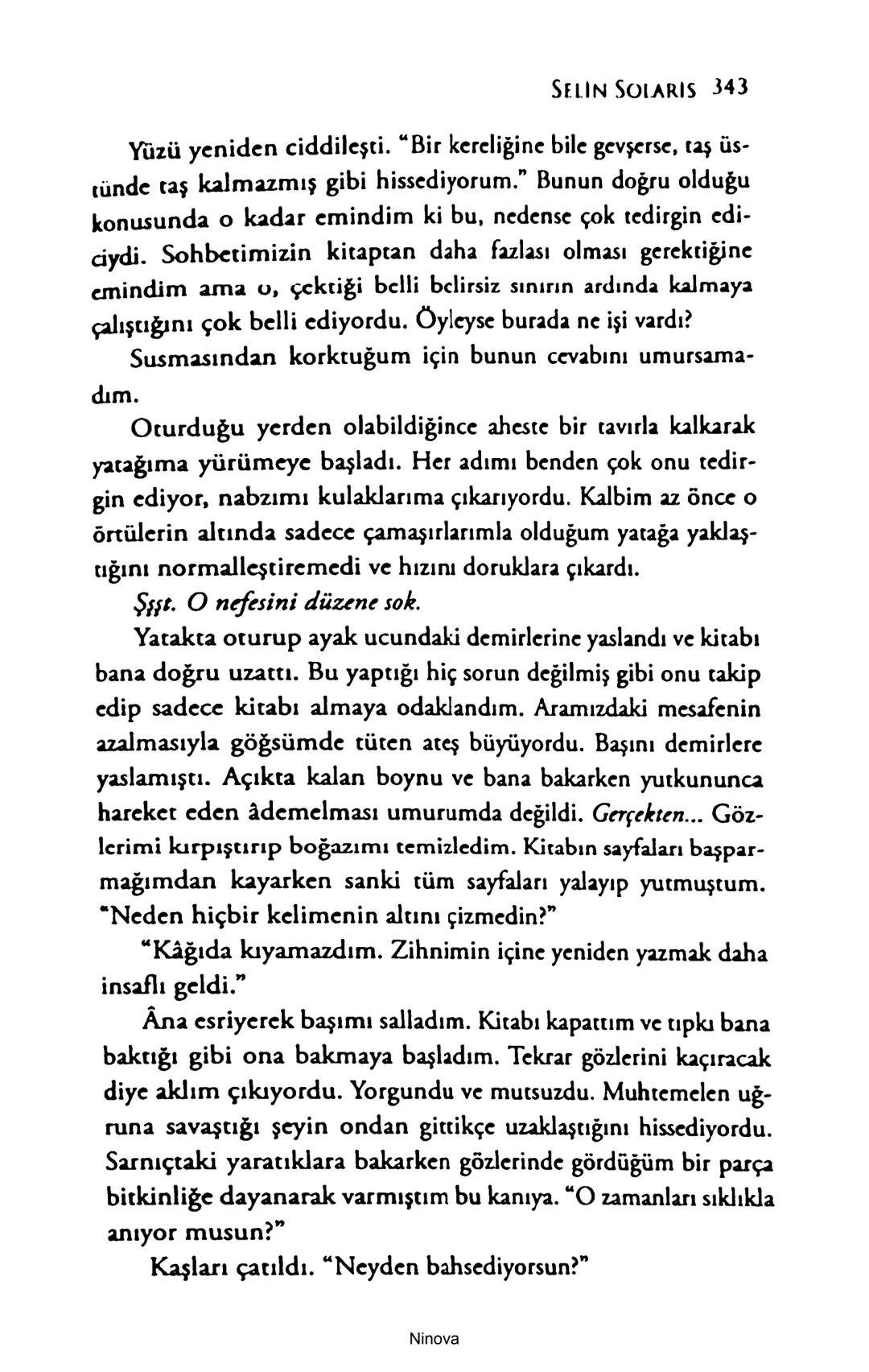 SELİN SOLARİS
# FANTOM
## ETKİSİ
DOĞA DÖNÜYOR
3. BASKI Piyanonun, ruhu dansa iteleyen notaları bir ipe sıralanmış gibi havaya
karıştı. Si