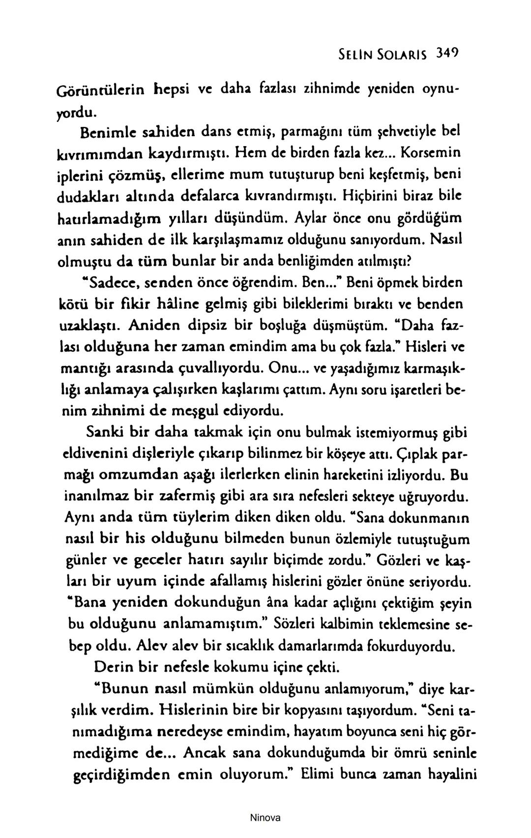 SELİN SOLARİS
# FANTOM
## ETKİSİ
DOĞA DÖNÜYOR
3. BASKI Piyanonun, ruhu dansa iteleyen notaları bir ipe sıralanmış gibi havaya
karıştı. Si