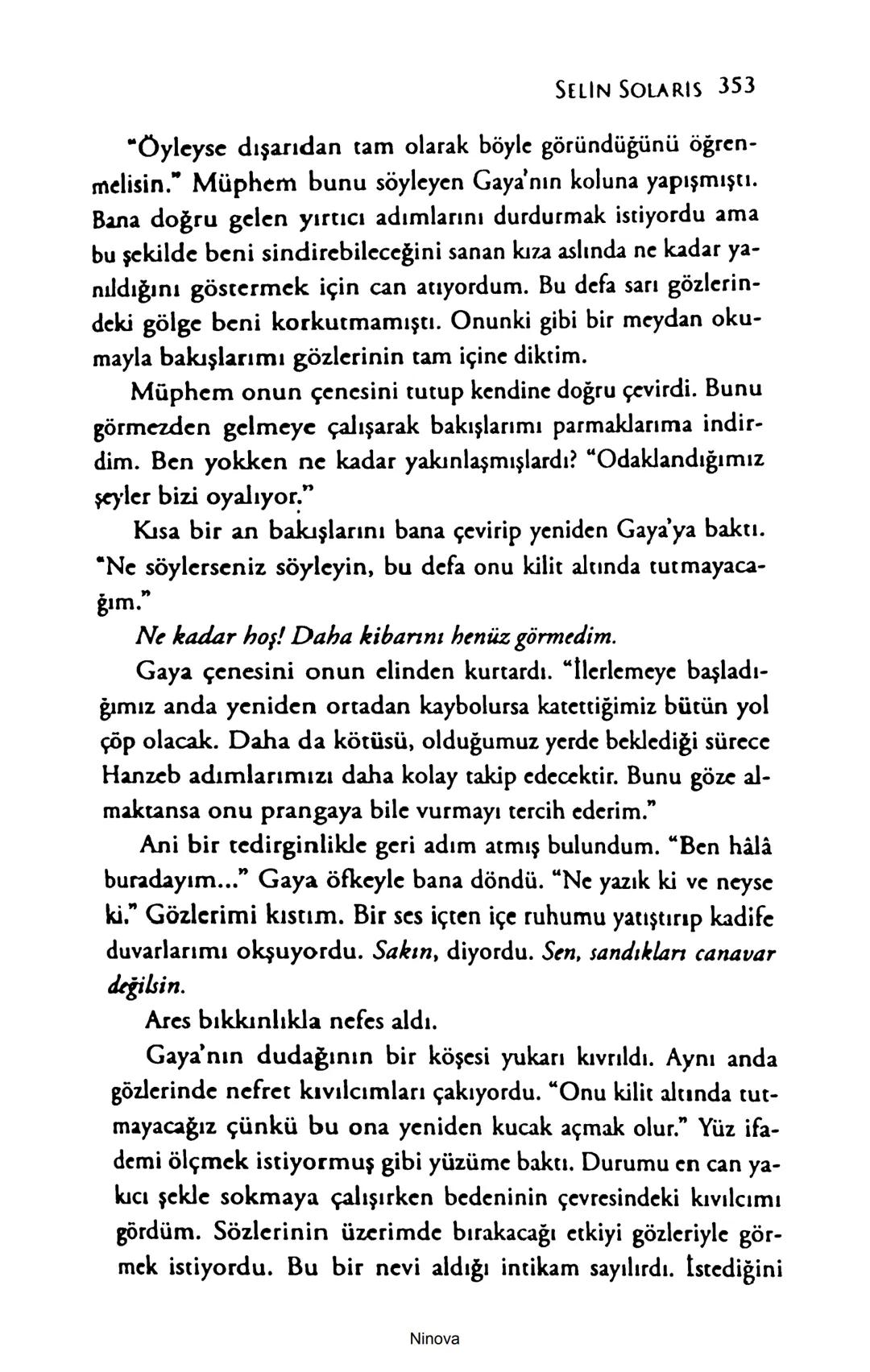 SELİN SOLARİS
# FANTOM
## ETKİSİ
DOĞA DÖNÜYOR
3. BASKI Piyanonun, ruhu dansa iteleyen notaları bir ipe sıralanmış gibi havaya
karıştı. Si