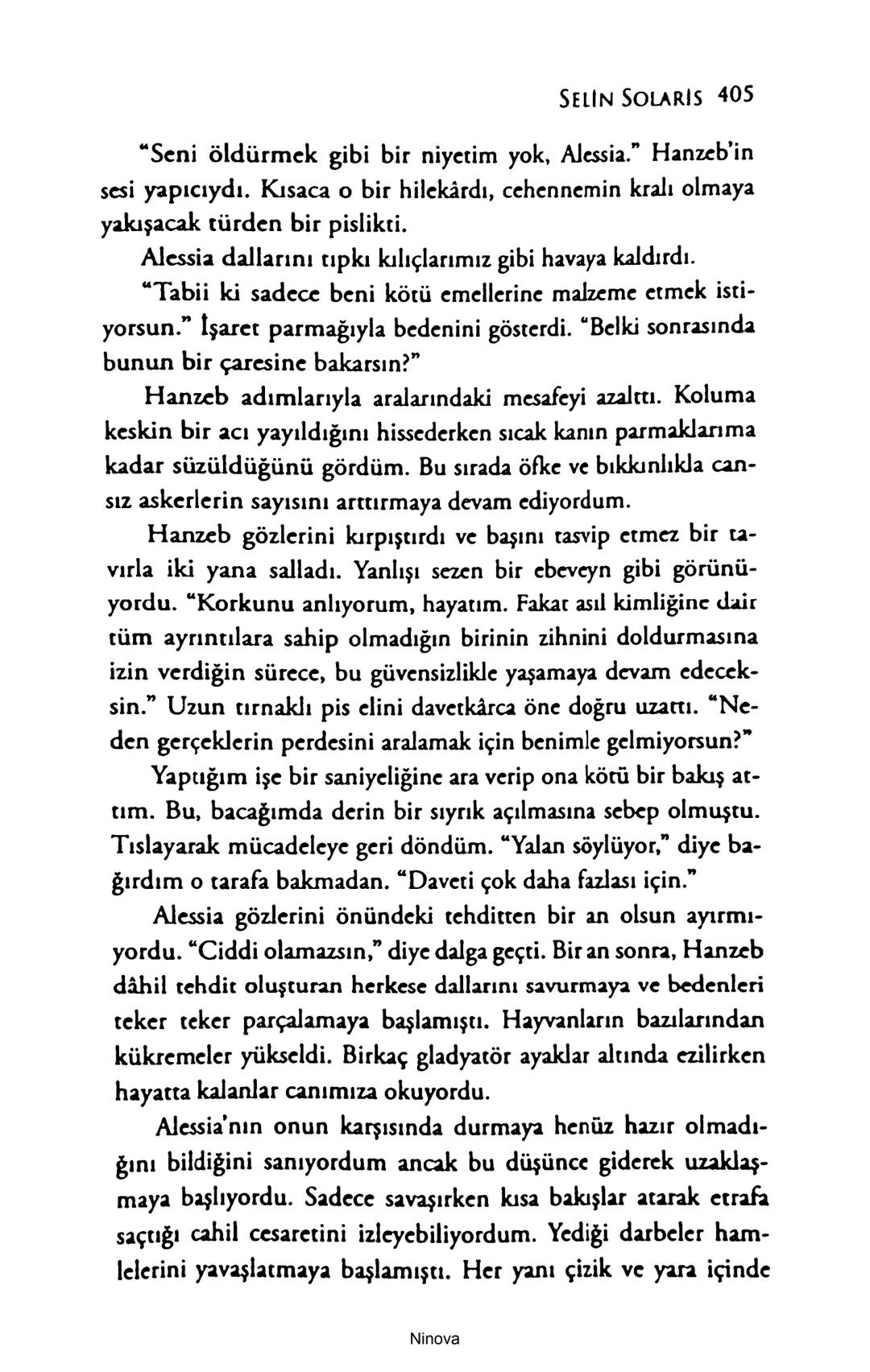 SELİN SOLARİS
# FANTOM
## ETKİSİ
DOĞA DÖNÜYOR
3. BASKI Piyanonun, ruhu dansa iteleyen notaları bir ipe sıralanmış gibi havaya
karıştı. Si