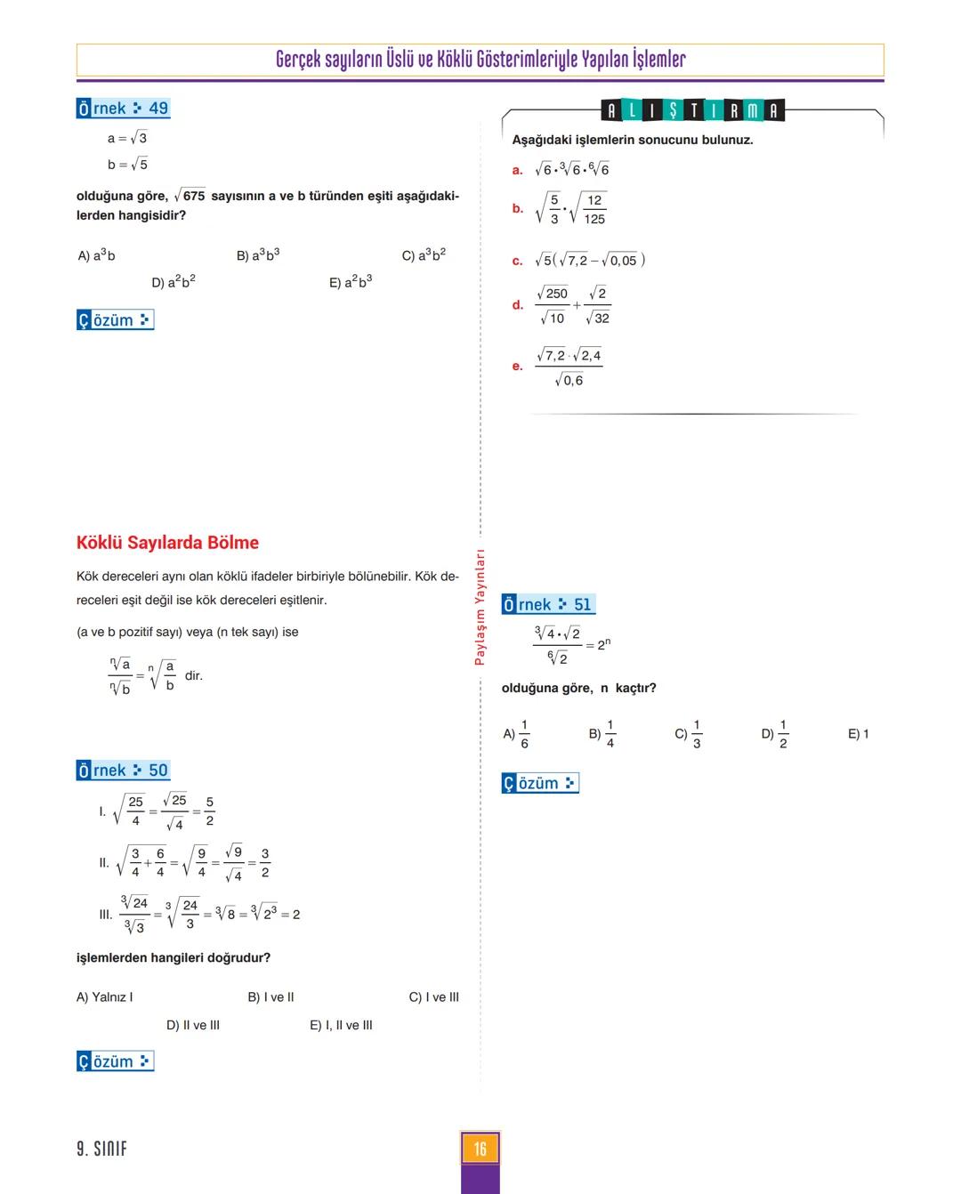 9.
SINIF
MATEMATİK
ANLATIM MODÜLÜ
VİDEO ÇÖZÜM MOBİL KÜTÜPHANE AKILLI TAHTA
YENİ
MÜFREDATA
UYGUNDUR
4X4
CEYREK MODÜL
Paylaşım
YAYINLARI 1. MO