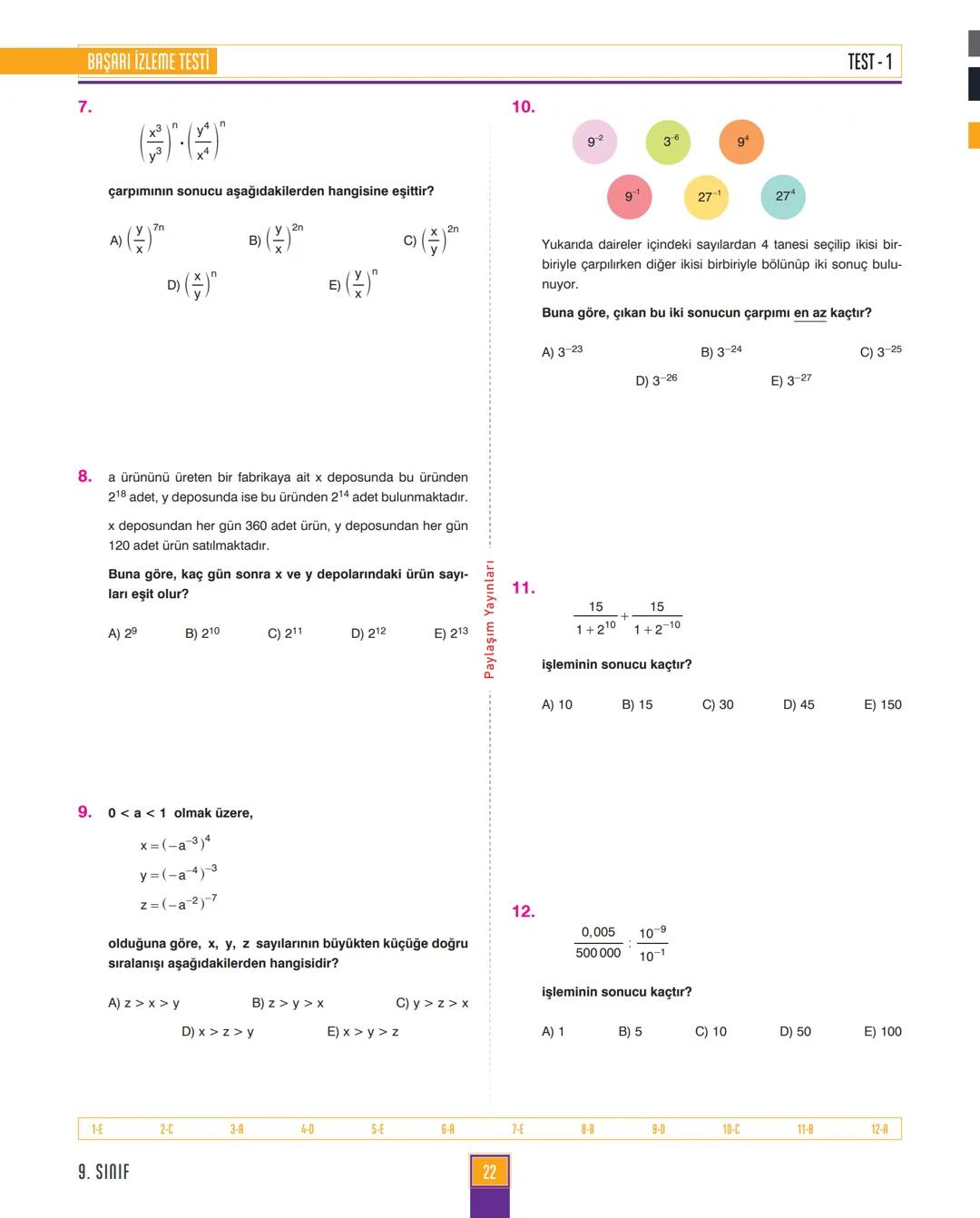 9.
SINIF
MATEMATİK
ANLATIM MODÜLÜ
VİDEO ÇÖZÜM MOBİL KÜTÜPHANE AKILLI TAHTA
YENİ
MÜFREDATA
UYGUNDUR
4X4
CEYREK MODÜL
Paylaşım
YAYINLARI 1. MO