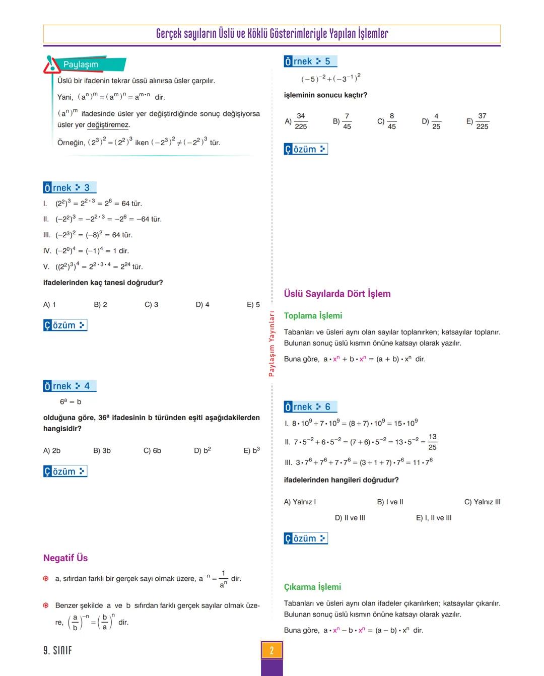 9.
SINIF
MATEMATİK
ANLATIM MODÜLÜ
VİDEO ÇÖZÜM MOBİL KÜTÜPHANE AKILLI TAHTA
YENİ
MÜFREDATA
UYGUNDUR
4X4
CEYREK MODÜL
Paylaşım
YAYINLARI 1. MO