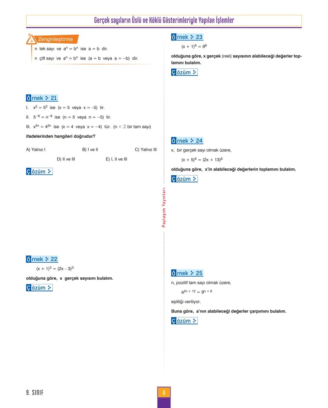 9.
SINIF
MATEMATİK
ANLATIM MODÜLÜ
VİDEO ÇÖZÜM MOBİL KÜTÜPHANE AKILLI TAHTA
YENİ
MÜFREDATA
UYGUNDUR
4X4
CEYREK MODÜL
Paylaşım
YAYINLARI 1. MO