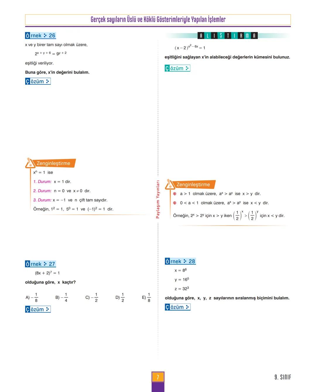 9.
SINIF
MATEMATİK
ANLATIM MODÜLÜ
VİDEO ÇÖZÜM MOBİL KÜTÜPHANE AKILLI TAHTA
YENİ
MÜFREDATA
UYGUNDUR
4X4
CEYREK MODÜL
Paylaşım
YAYINLARI 1. MO